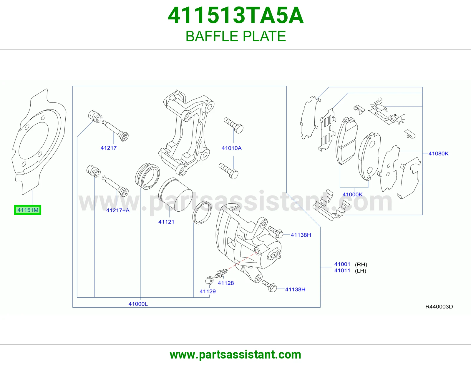 صاج حاجز 411513TA5A
