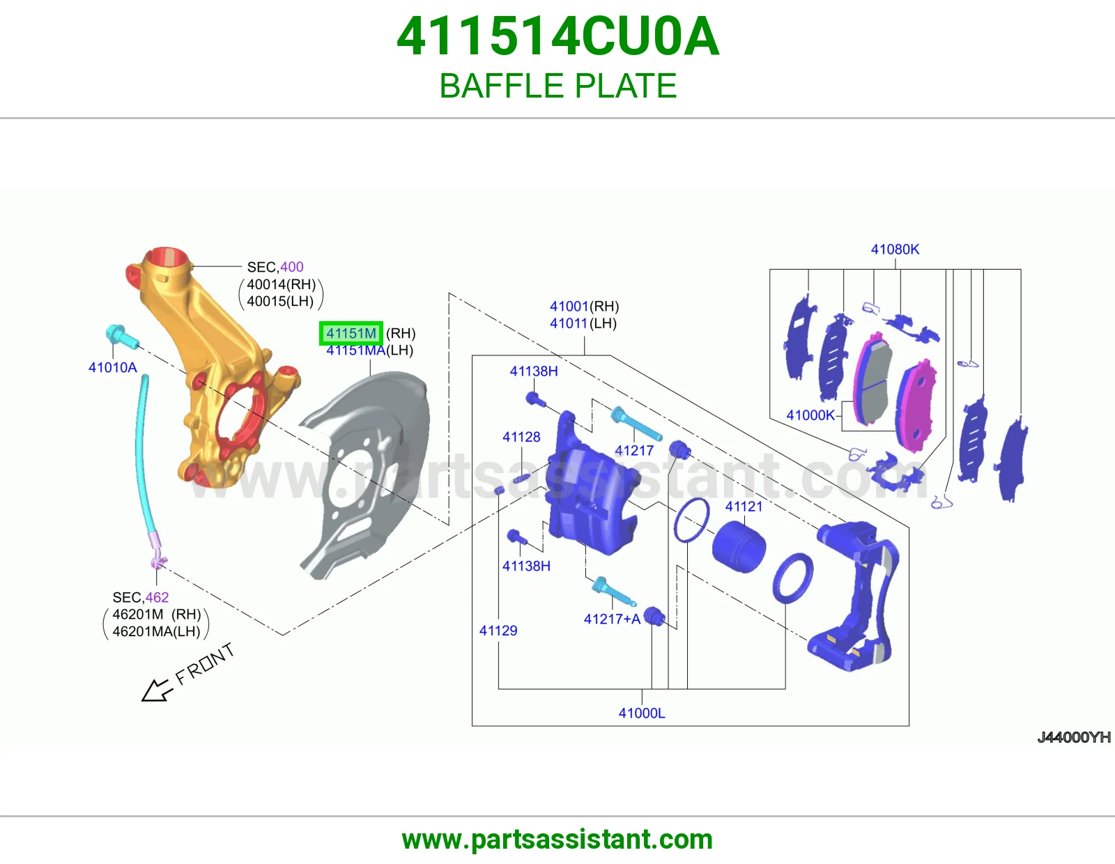 صاج حاجز 411514CU0A