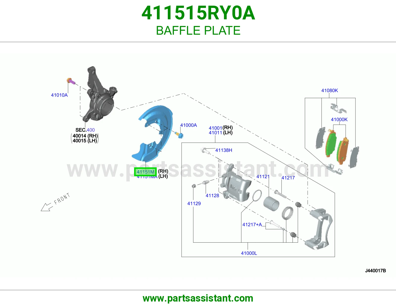 صاج حاجز 411515RY0A