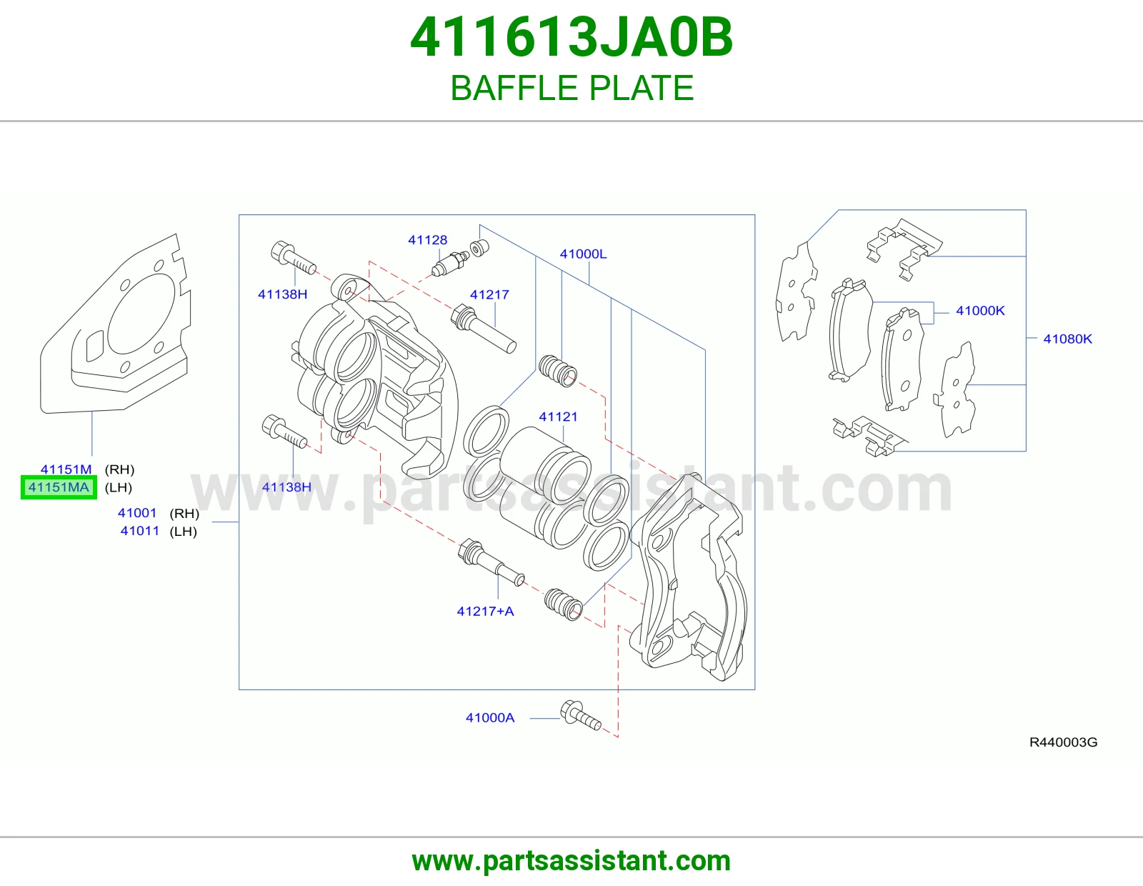 صاج حاجز 411613JA0B