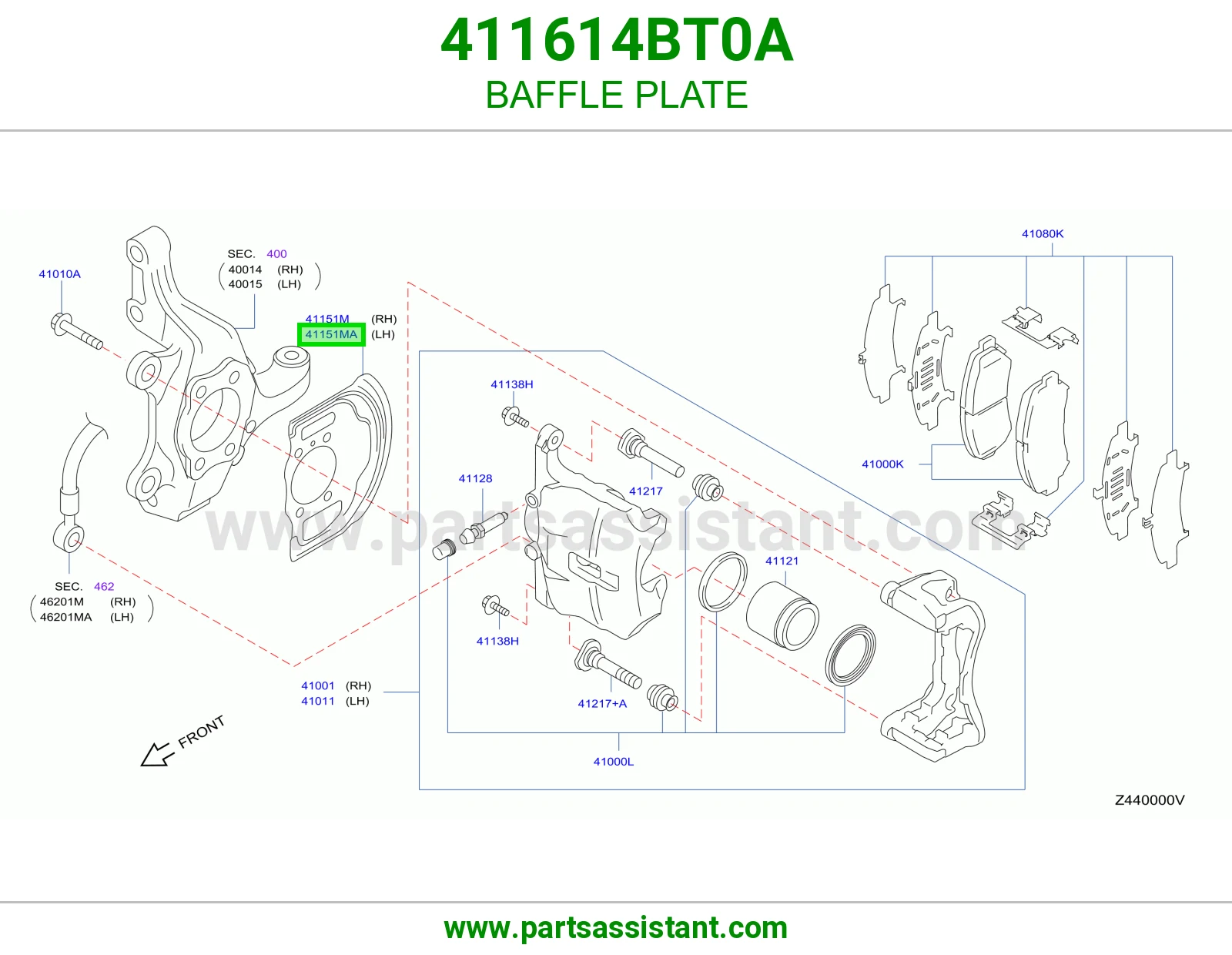 صاج حاجز 411614BT0A