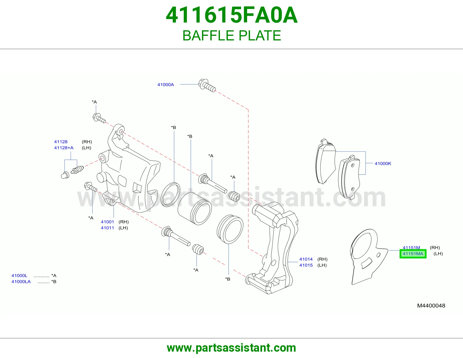 BAFFLE PLATE 411615FA0A