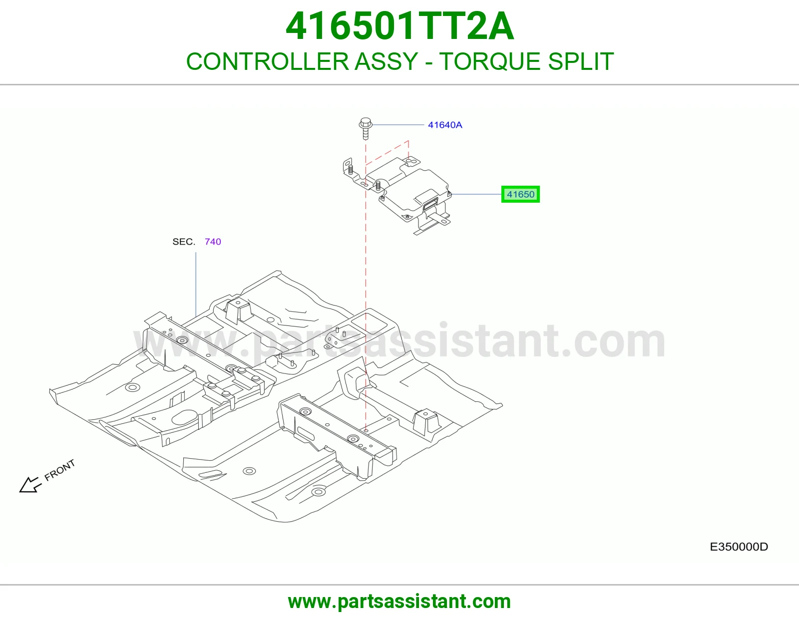 كنترول توزيع العزم كامل 416501TT2A