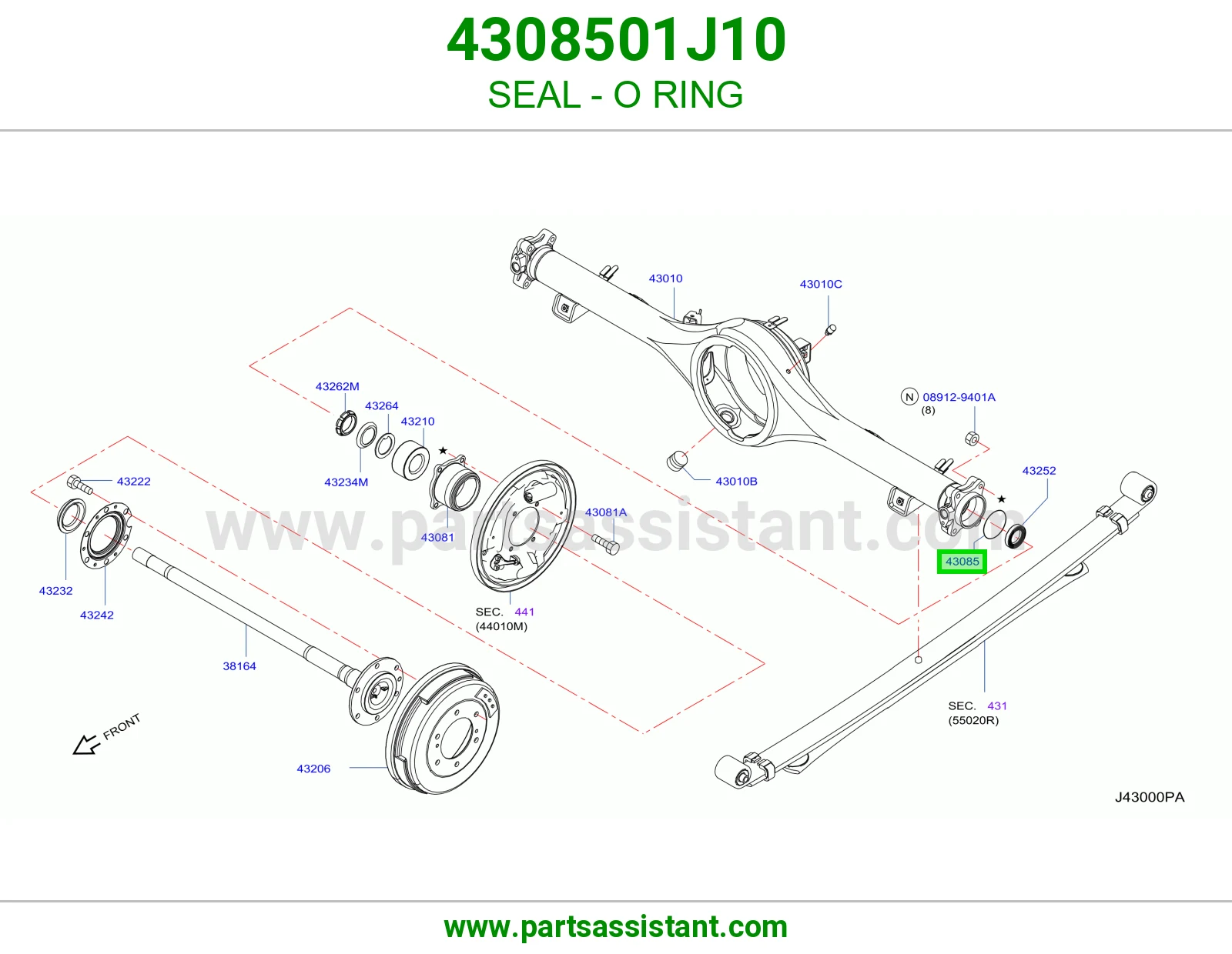 جلدة أورنق 4308501J10