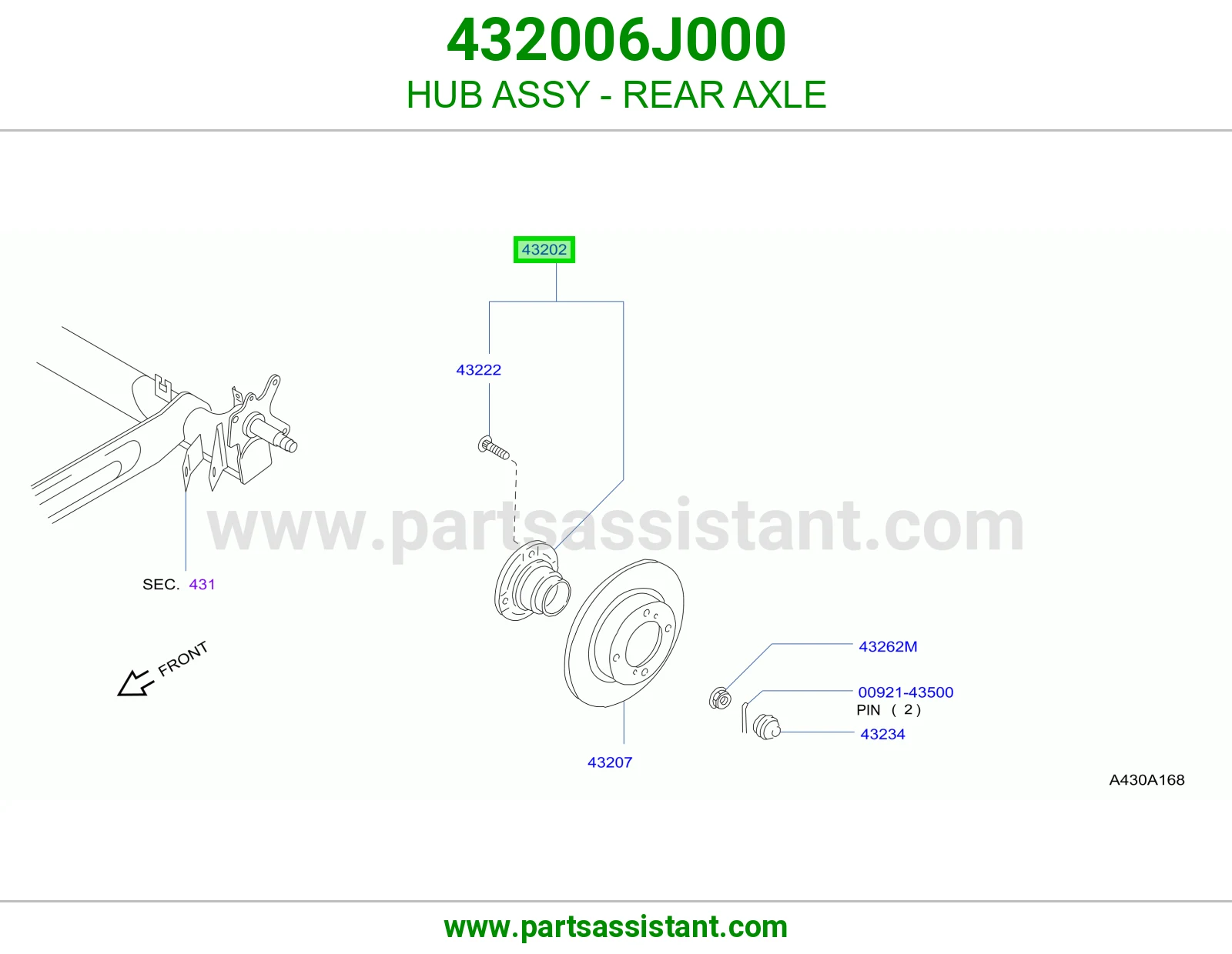 فلنجه كفر خلفي 432006J000