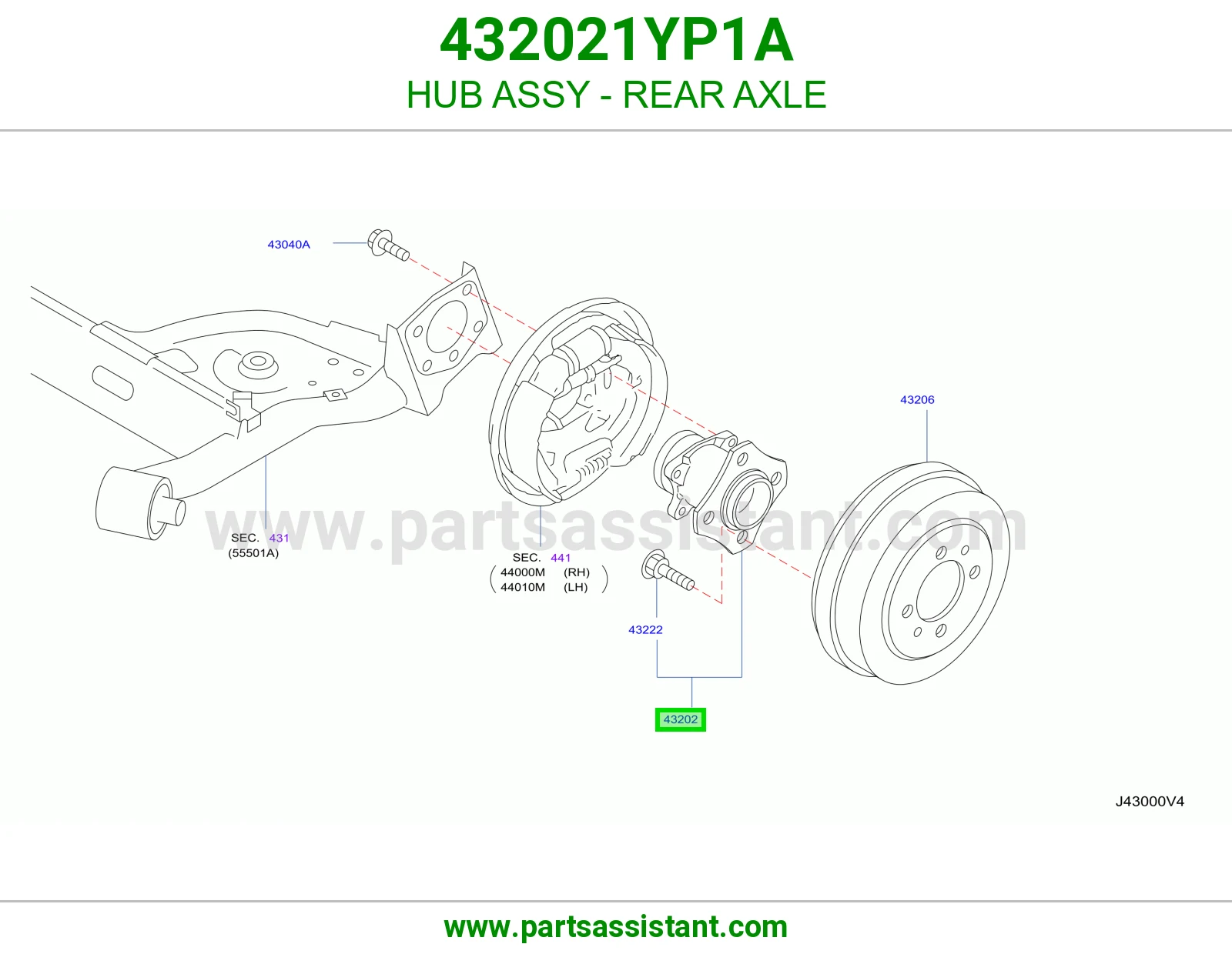 فلنجه كفر خلفي 432021YP1A