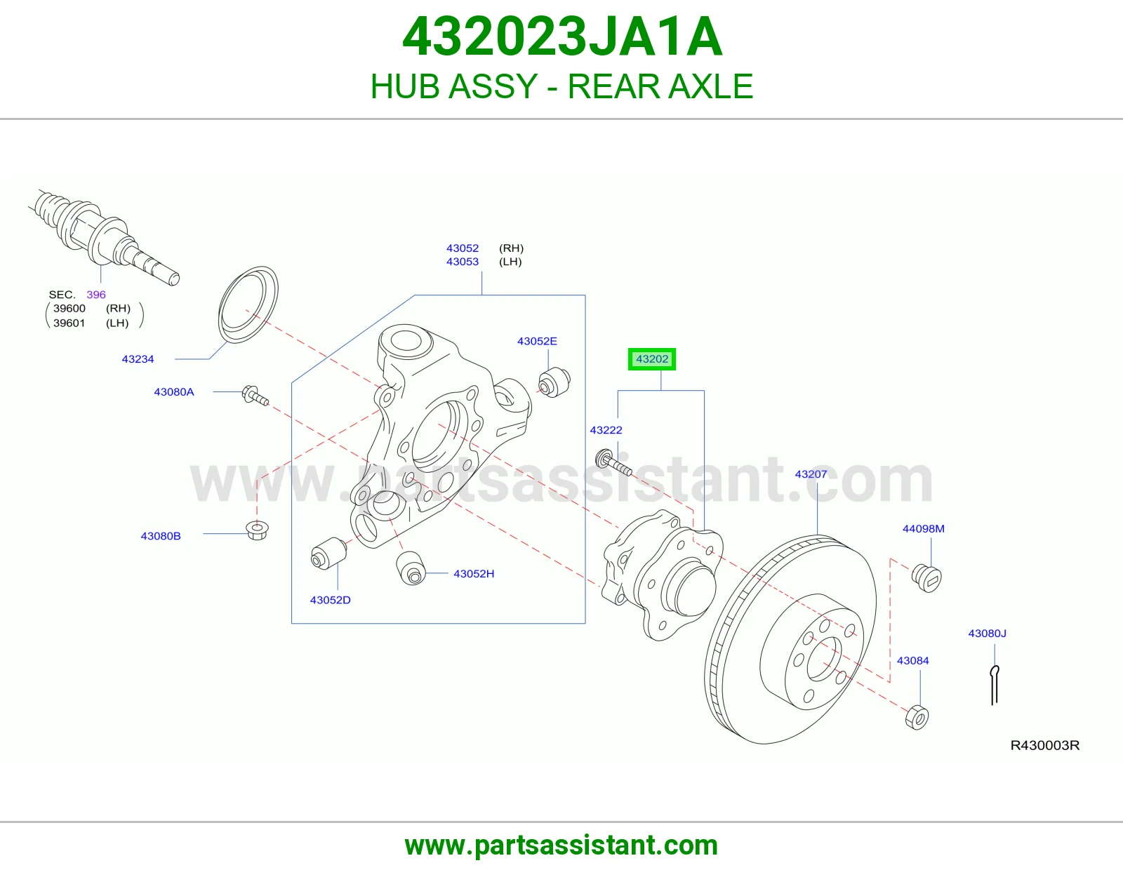فلنجه كفر خلفي 432023JA1A