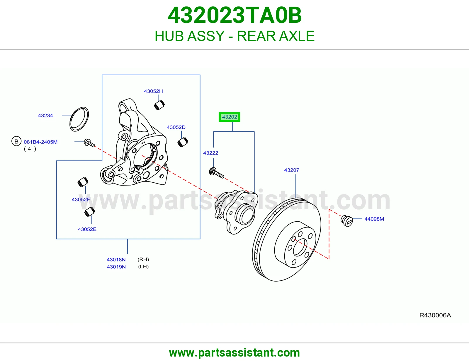 فلنجه كفر خلفي 432023TA0B
