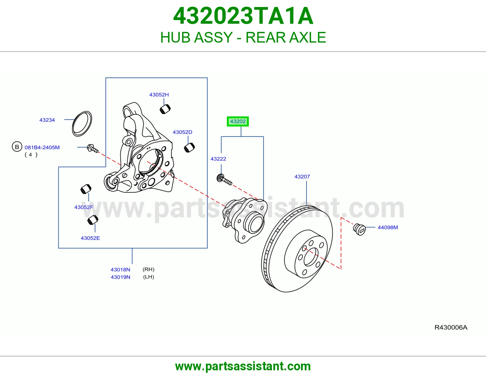 فلنجه كفر خلفي 432023TA1A