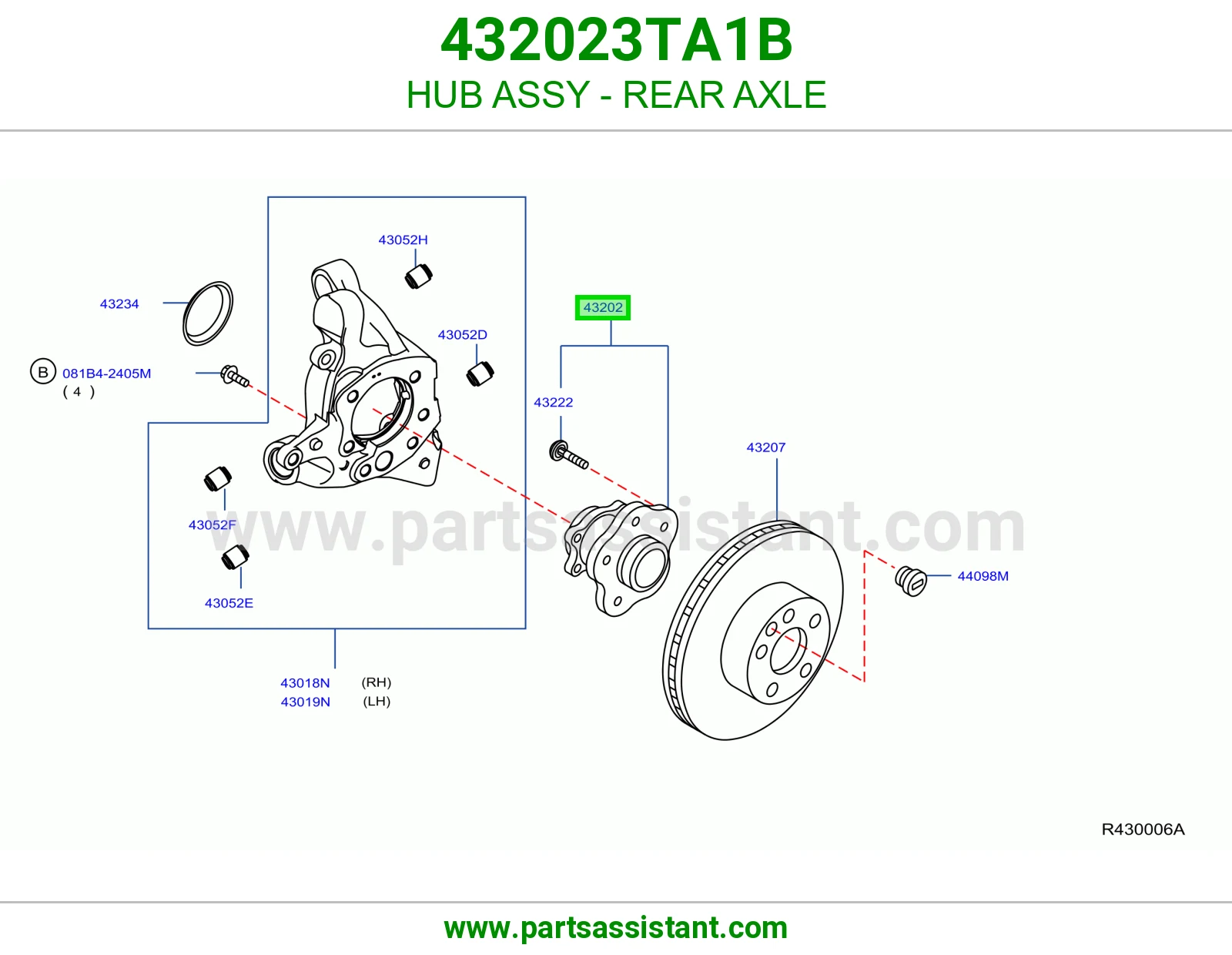 فلنجه كفر خلفي 432023TA1B