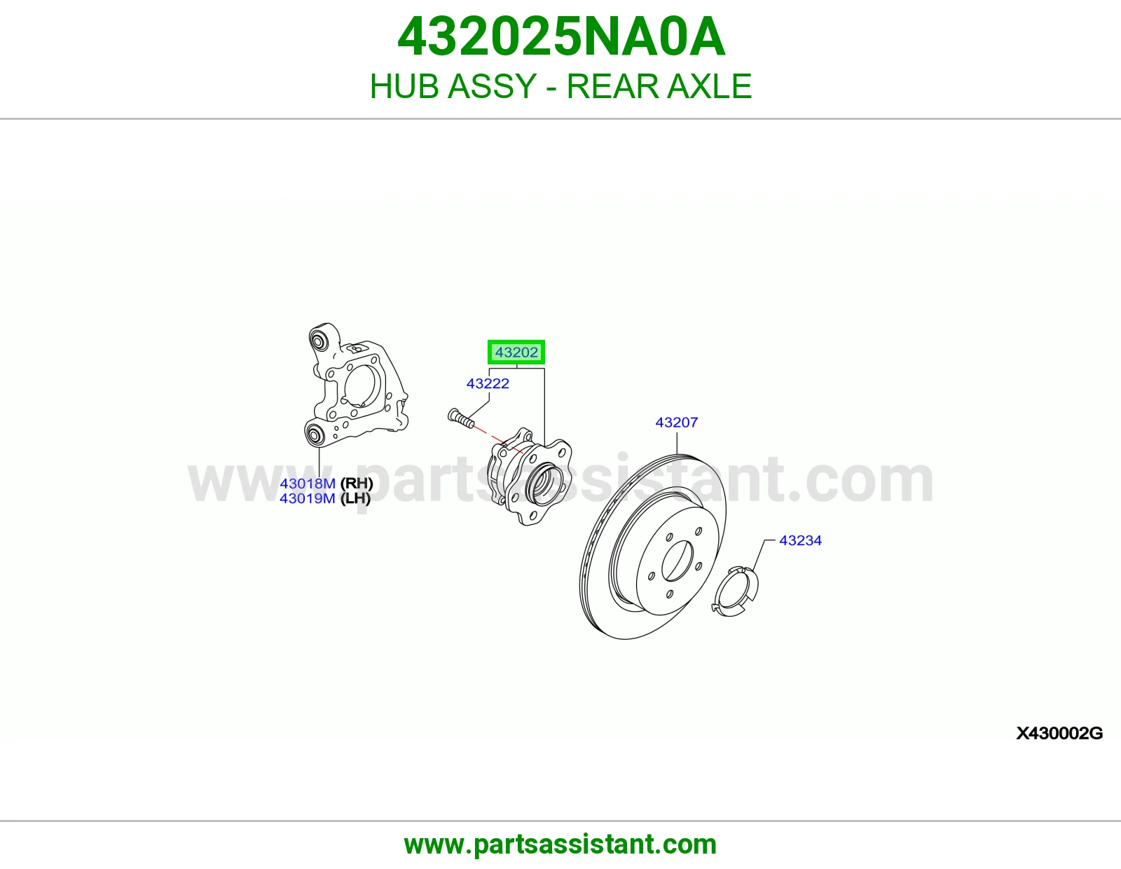 فلنجه كفر خلفي 432025NA0A