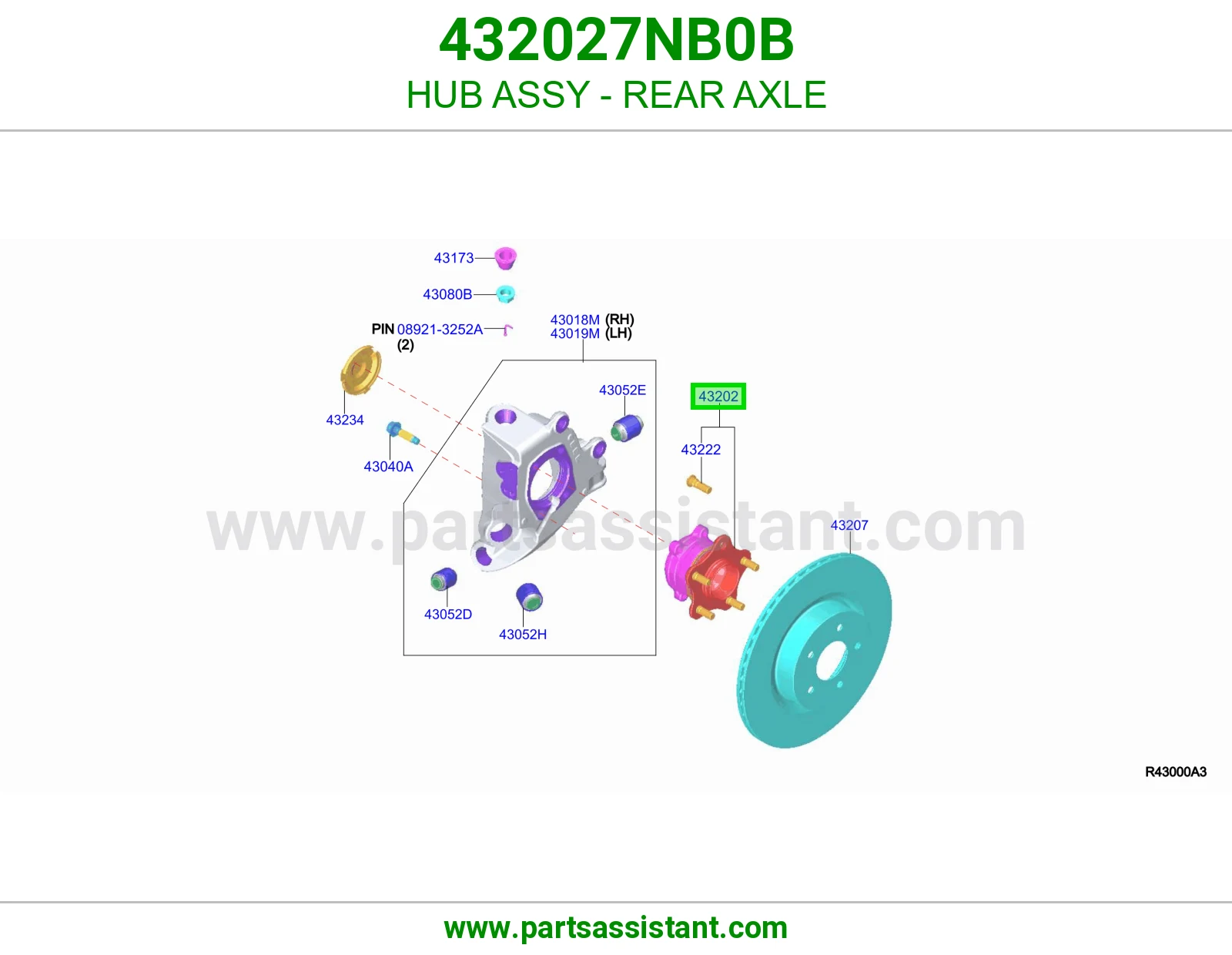 فلنجه كفر خلفي 432027NB0B