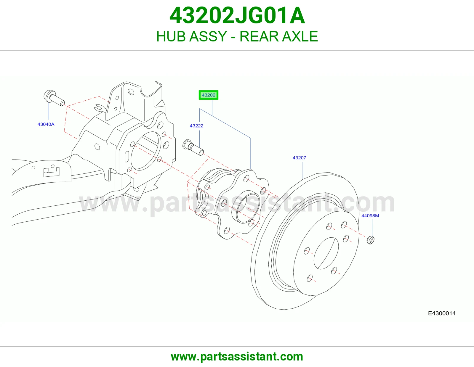 فلنجه كفر خلفي 43202JG01A