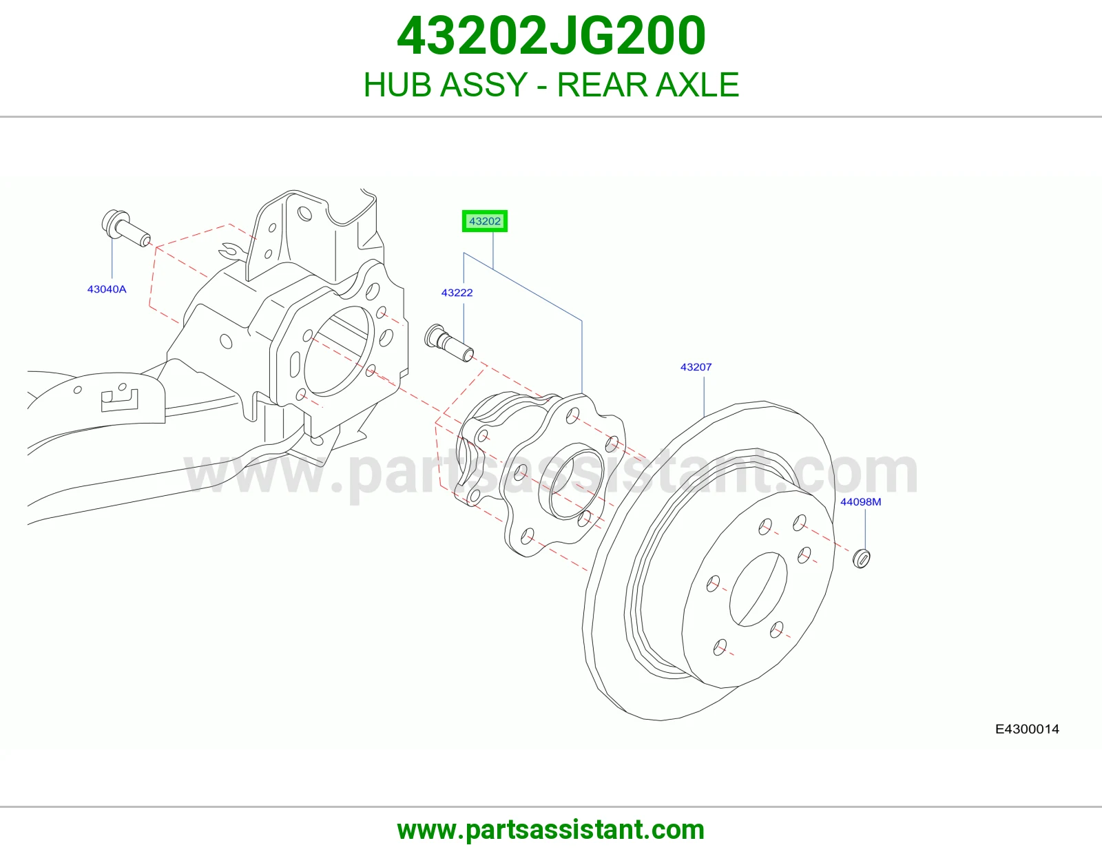 فلنجه كفر خلفي 43202JG200