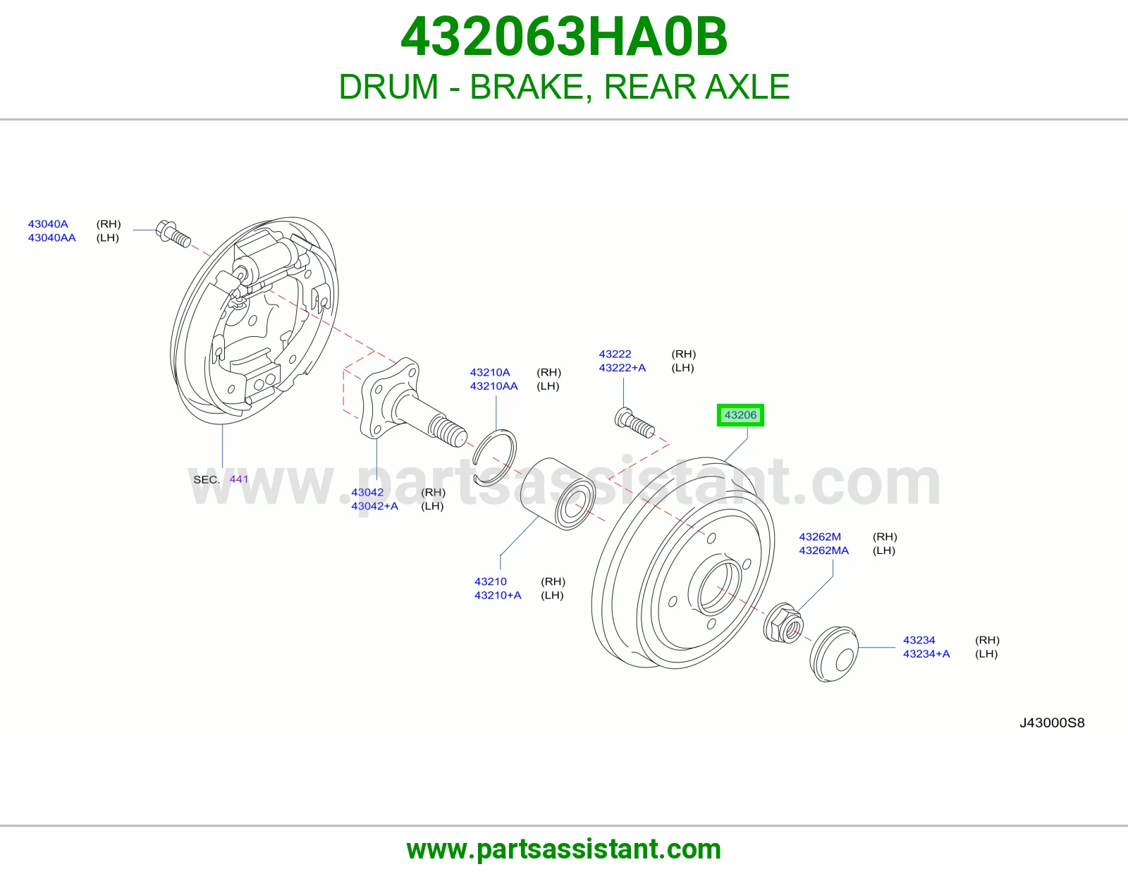 هوب كفر خلفي 432063HA0B