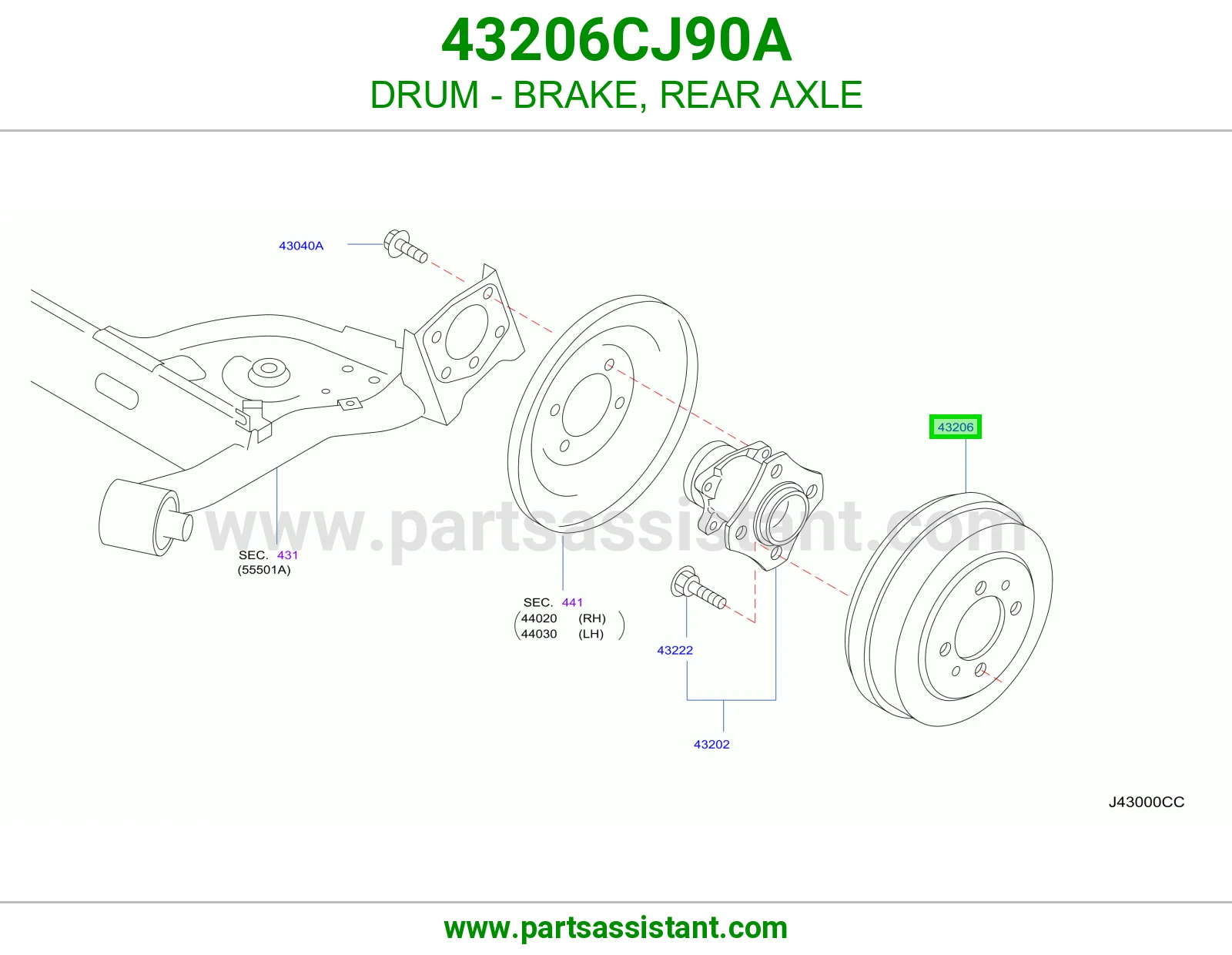 هوب كفر خلفي 43206CJ90A