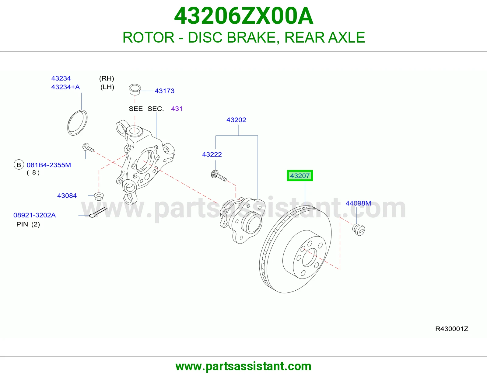 هوب كفر خلفي 43206ZX00A