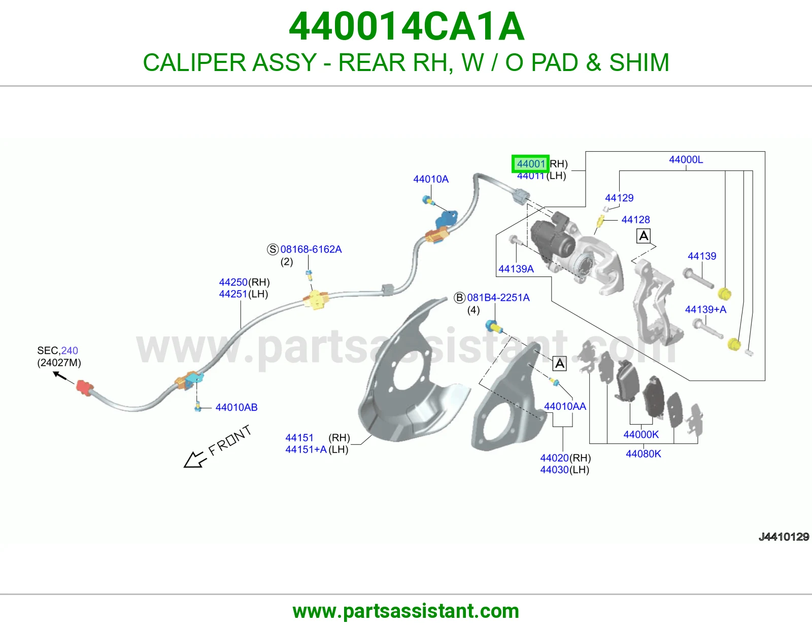 كليبر خلفي يمين 440014CA1A