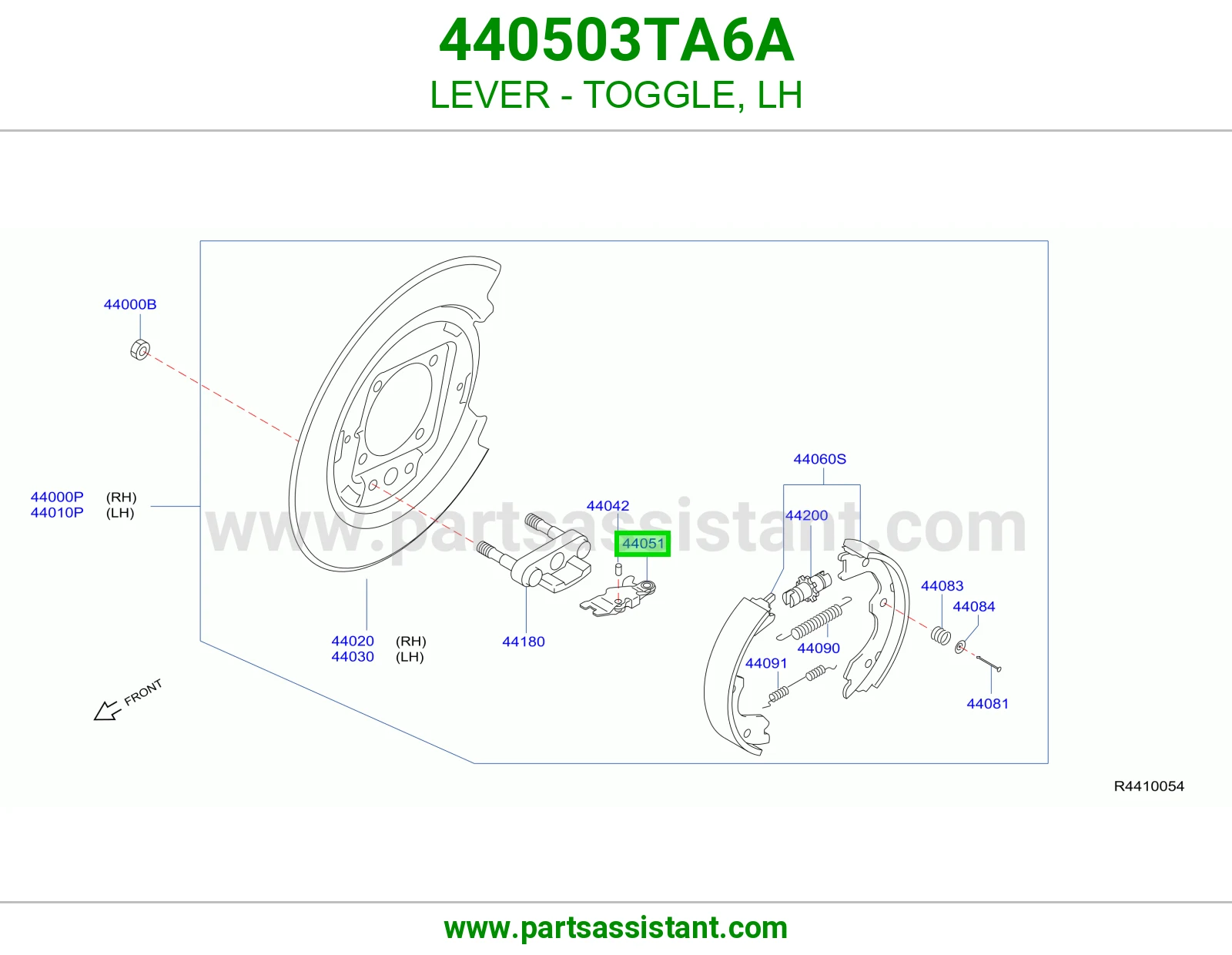 ذراع تبديل يسار 440503TA6A
