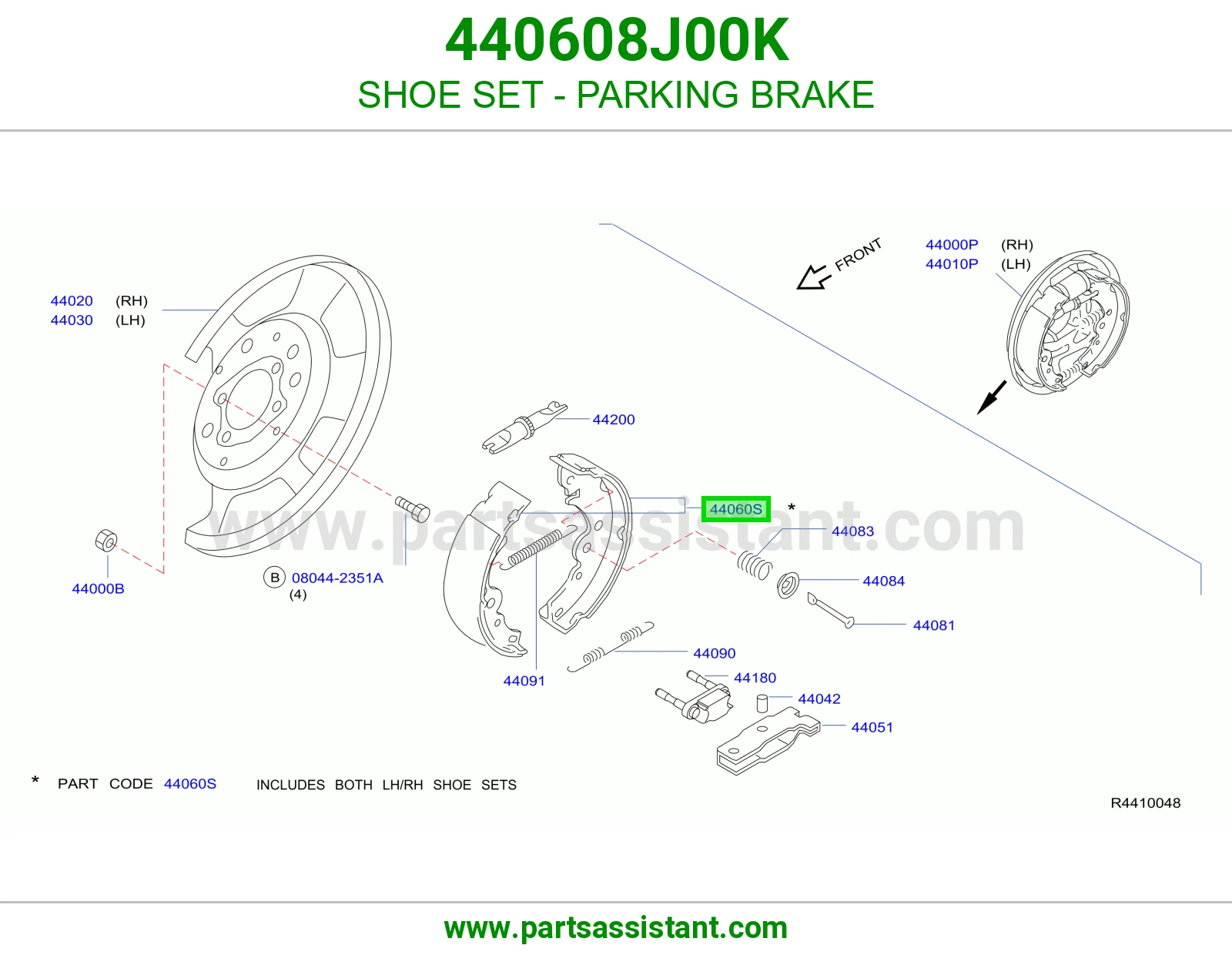 قماش جلنط خلفي 440608J00K