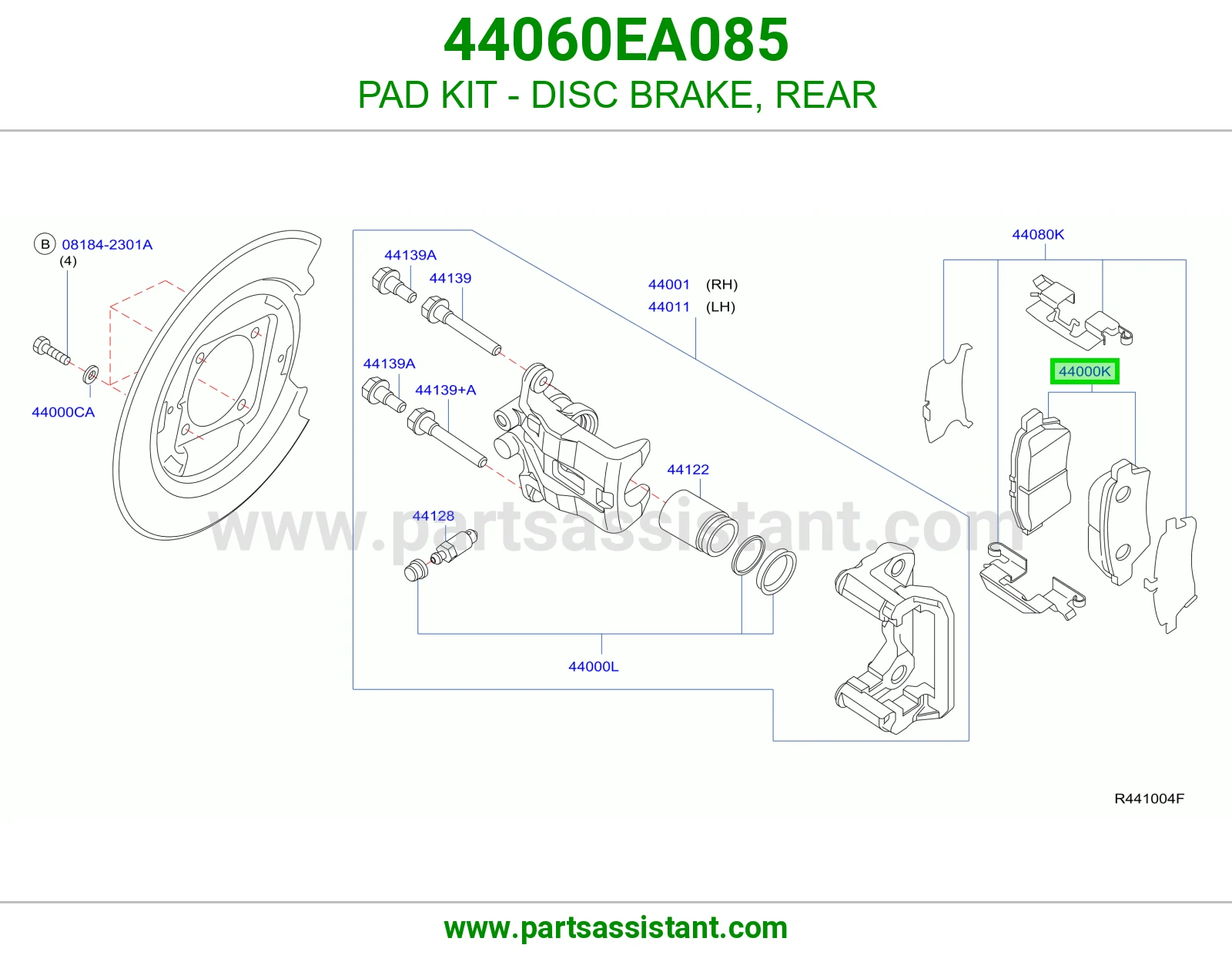 فحمات فرامل خلفي 44060EA085