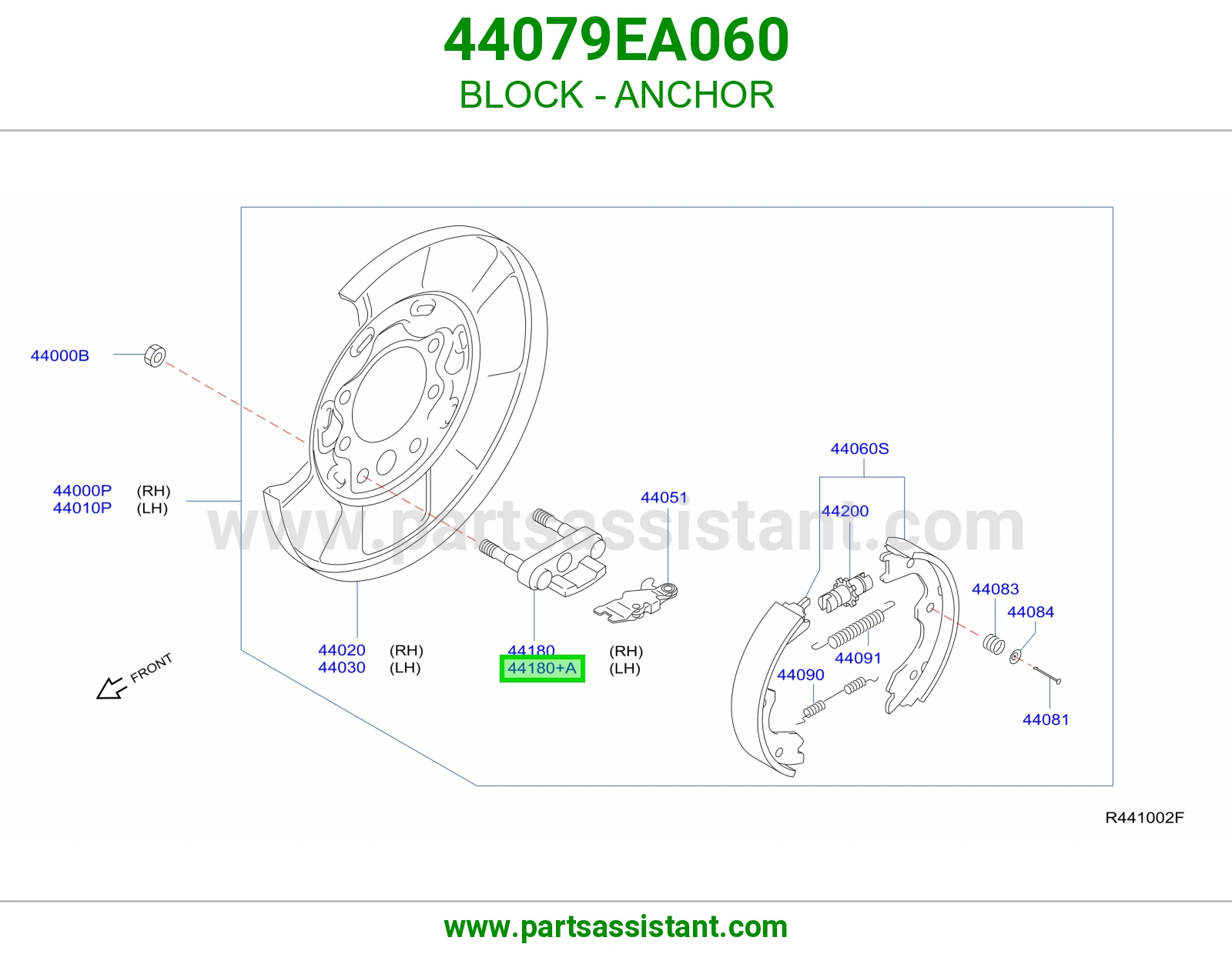 بلوك قاعدة تثبيت 44079EA060