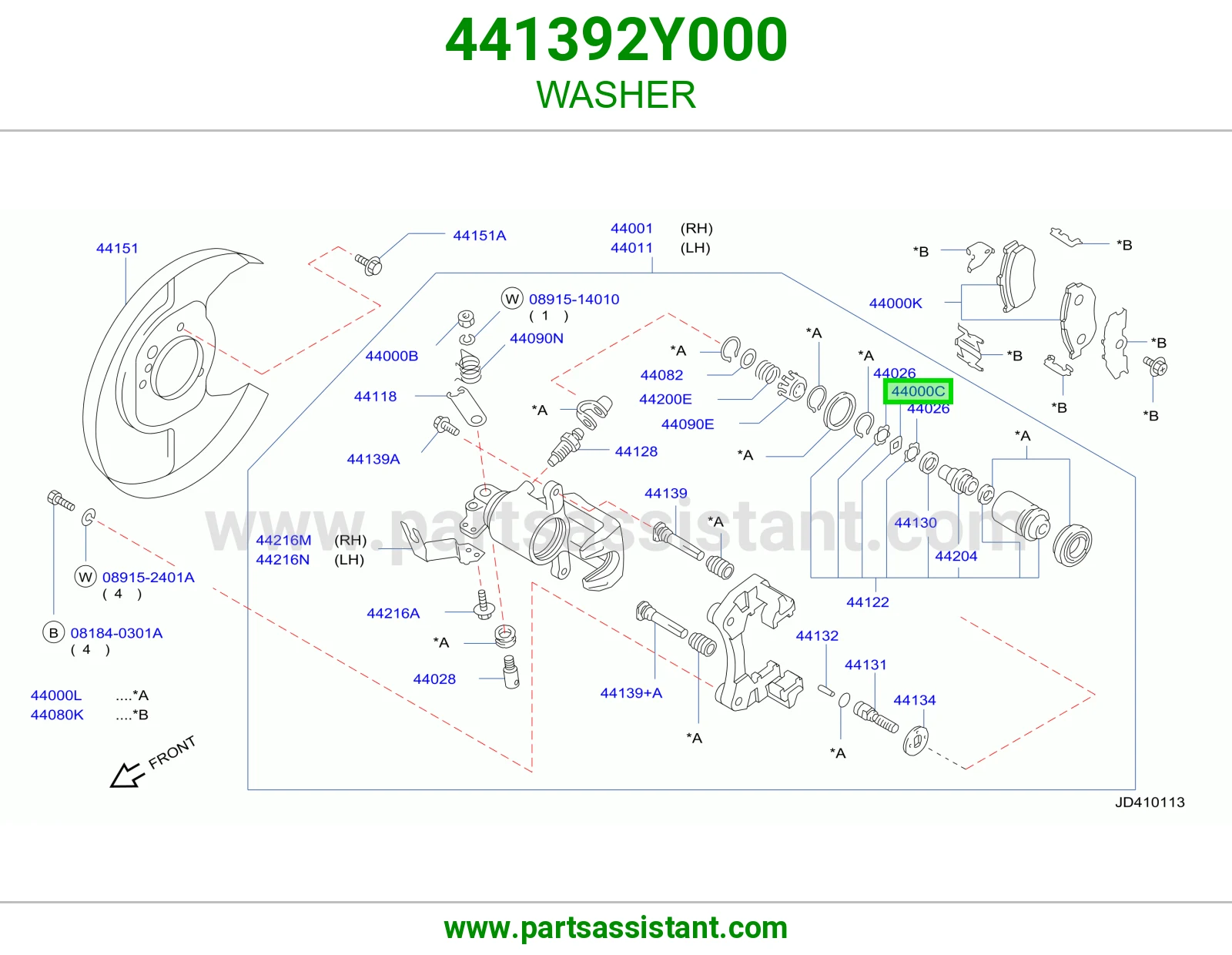 WASHER 441392Y000
