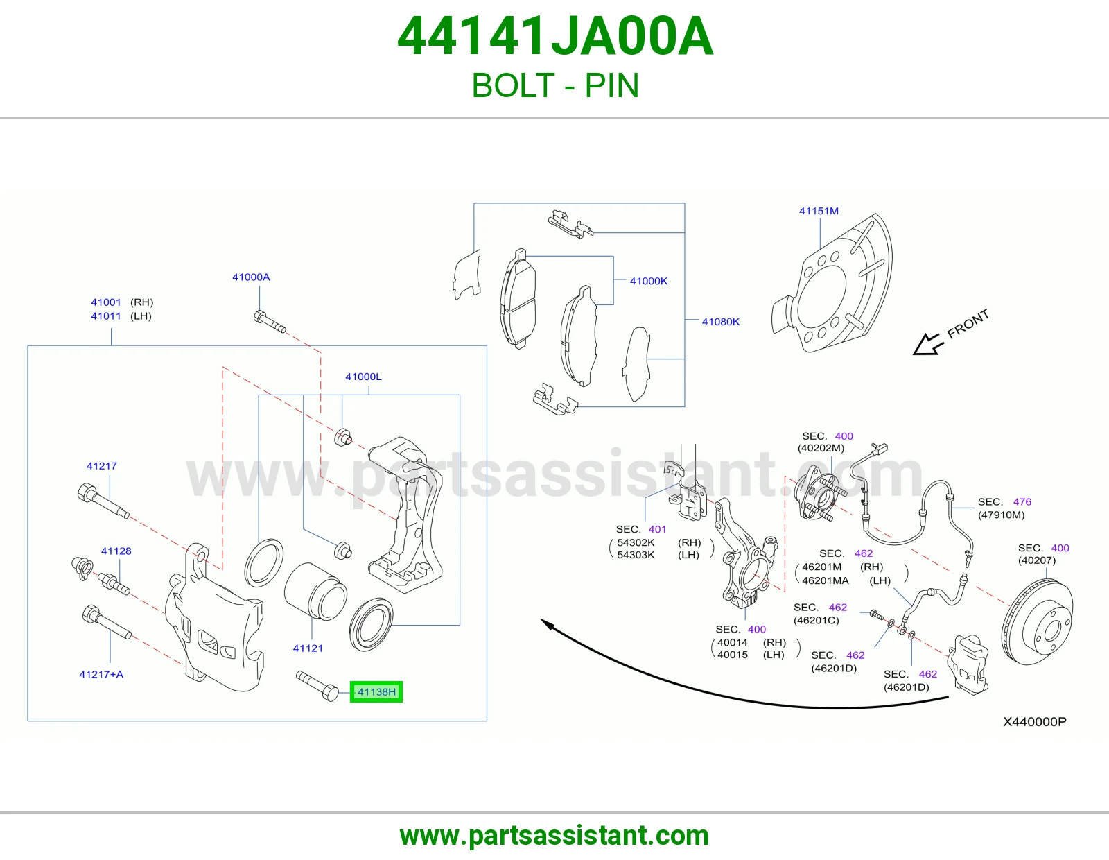 مسمار بن 44141JA00A