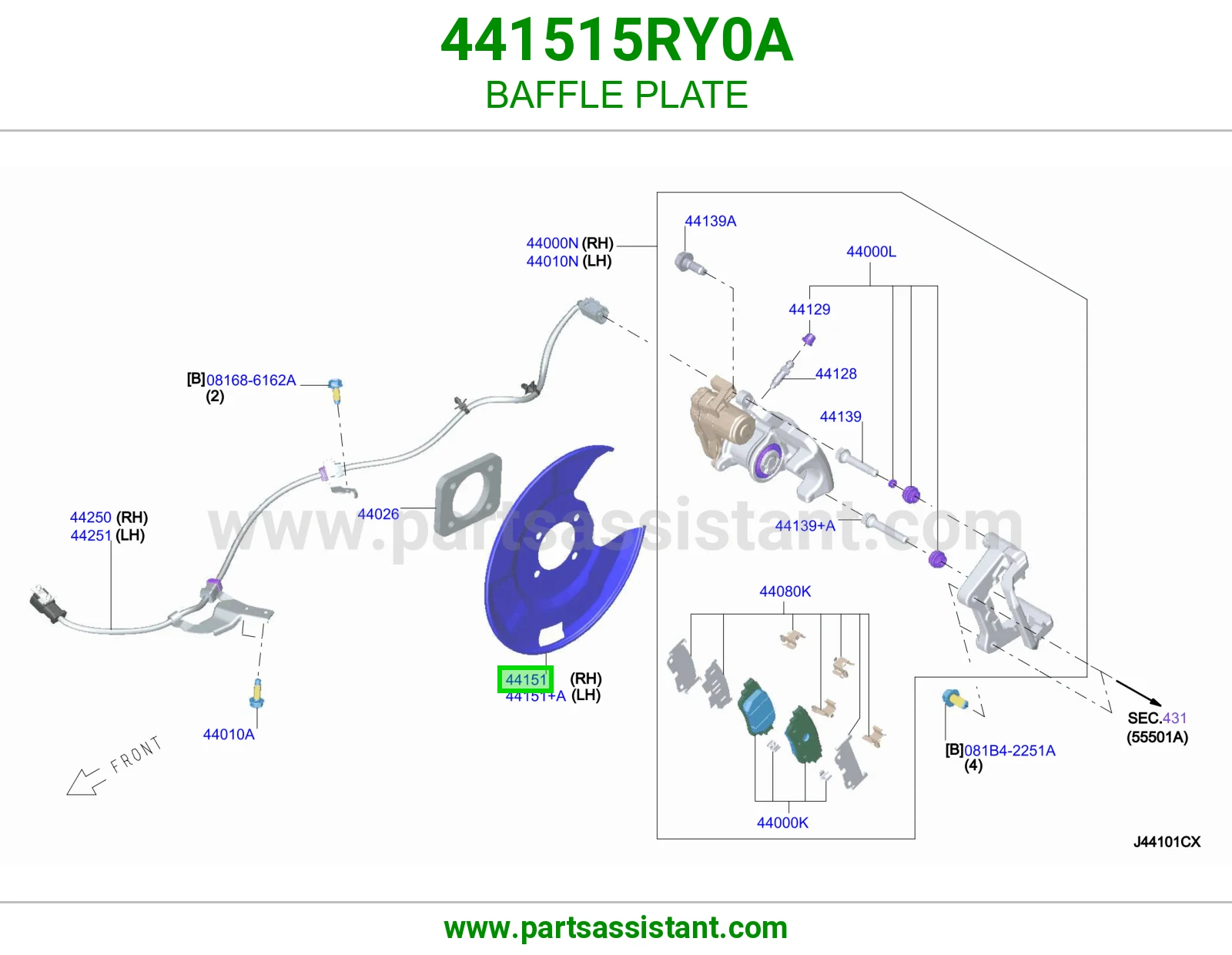 صاج حاجز 441515RY0A