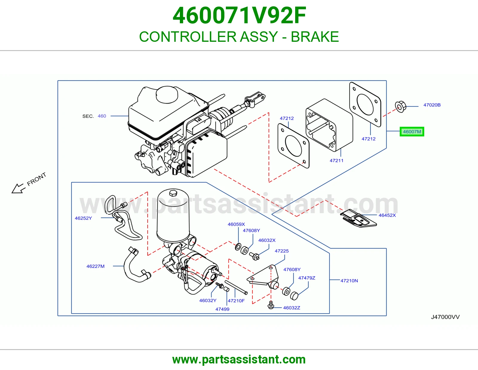 كنترول فرامل كامل 460071V92F