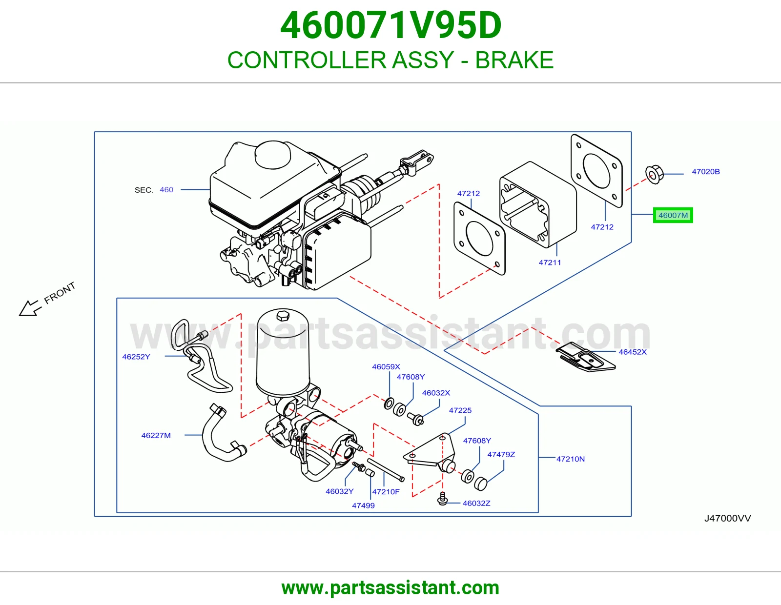 كنترول فرامل كامل 460071V95D