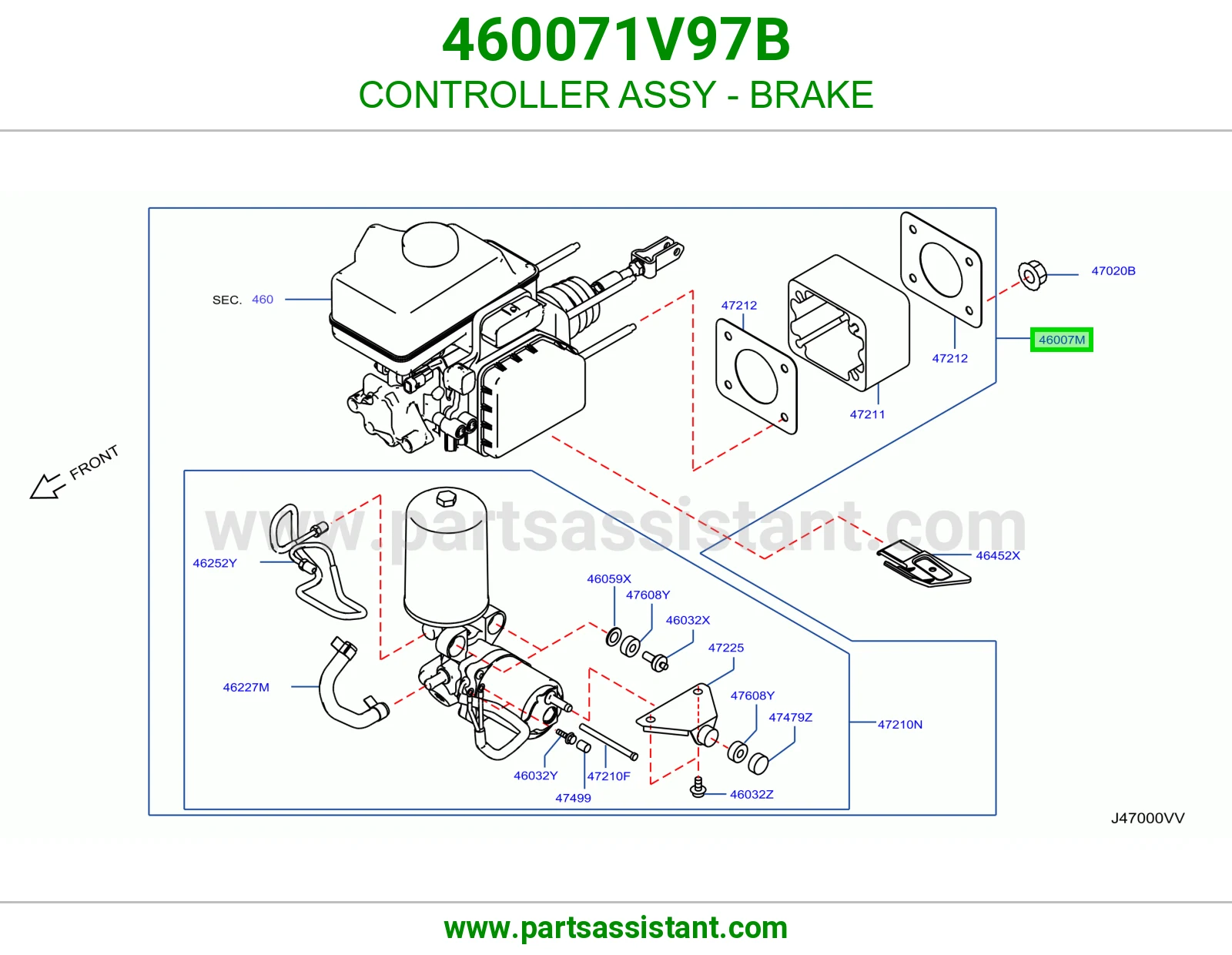 كنترول فرامل كامل 460071V97B
