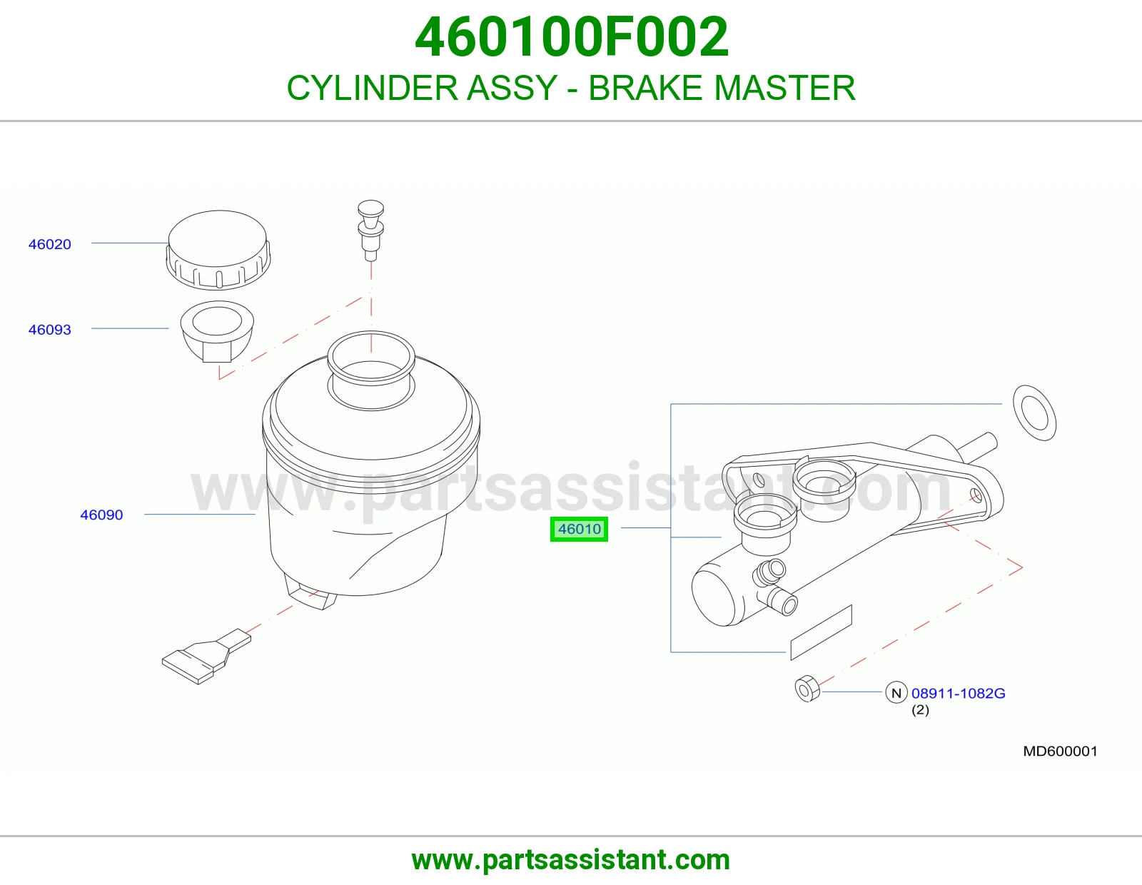 علبه فرامل 460100F002