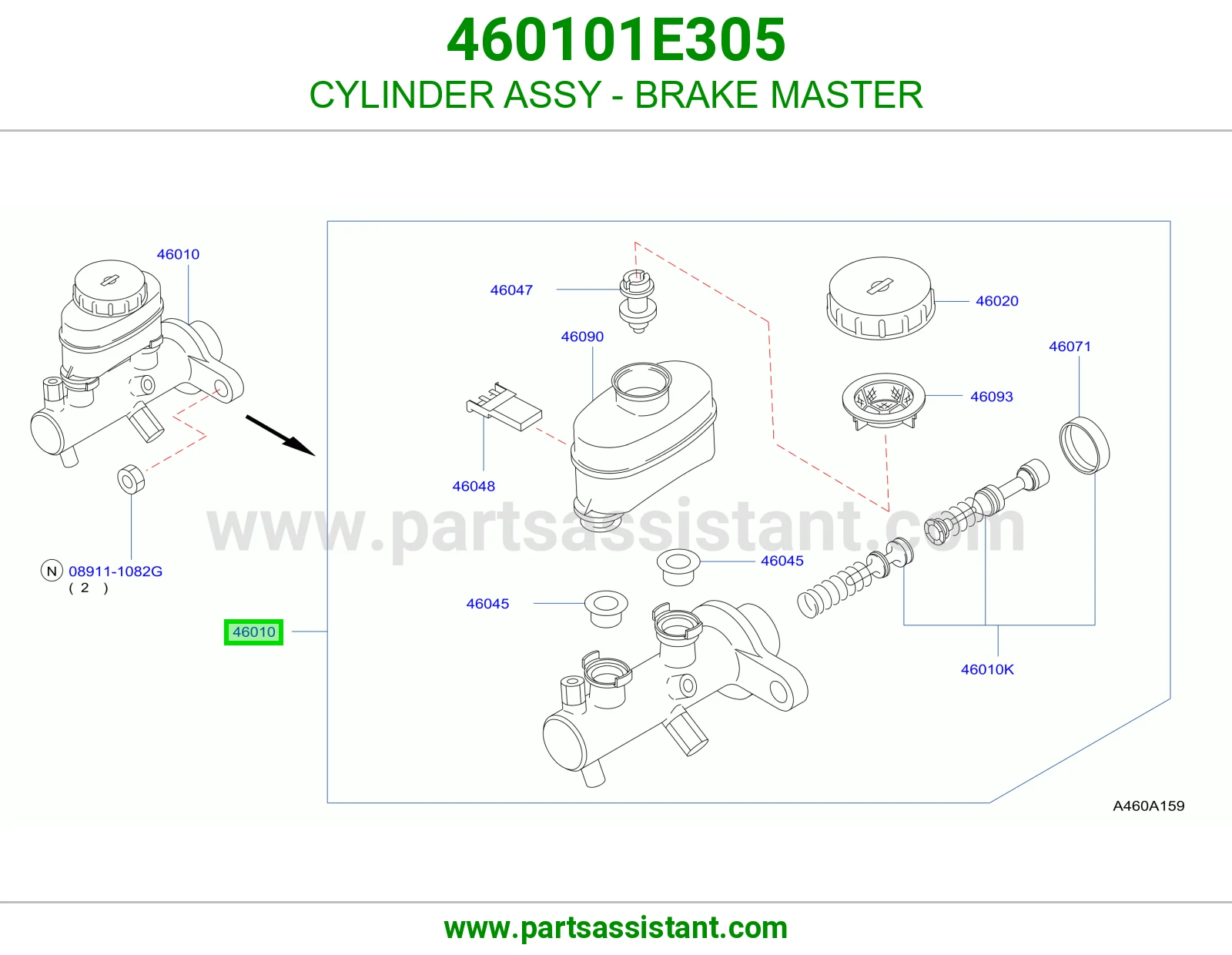 علبه فرامل 460101E305
