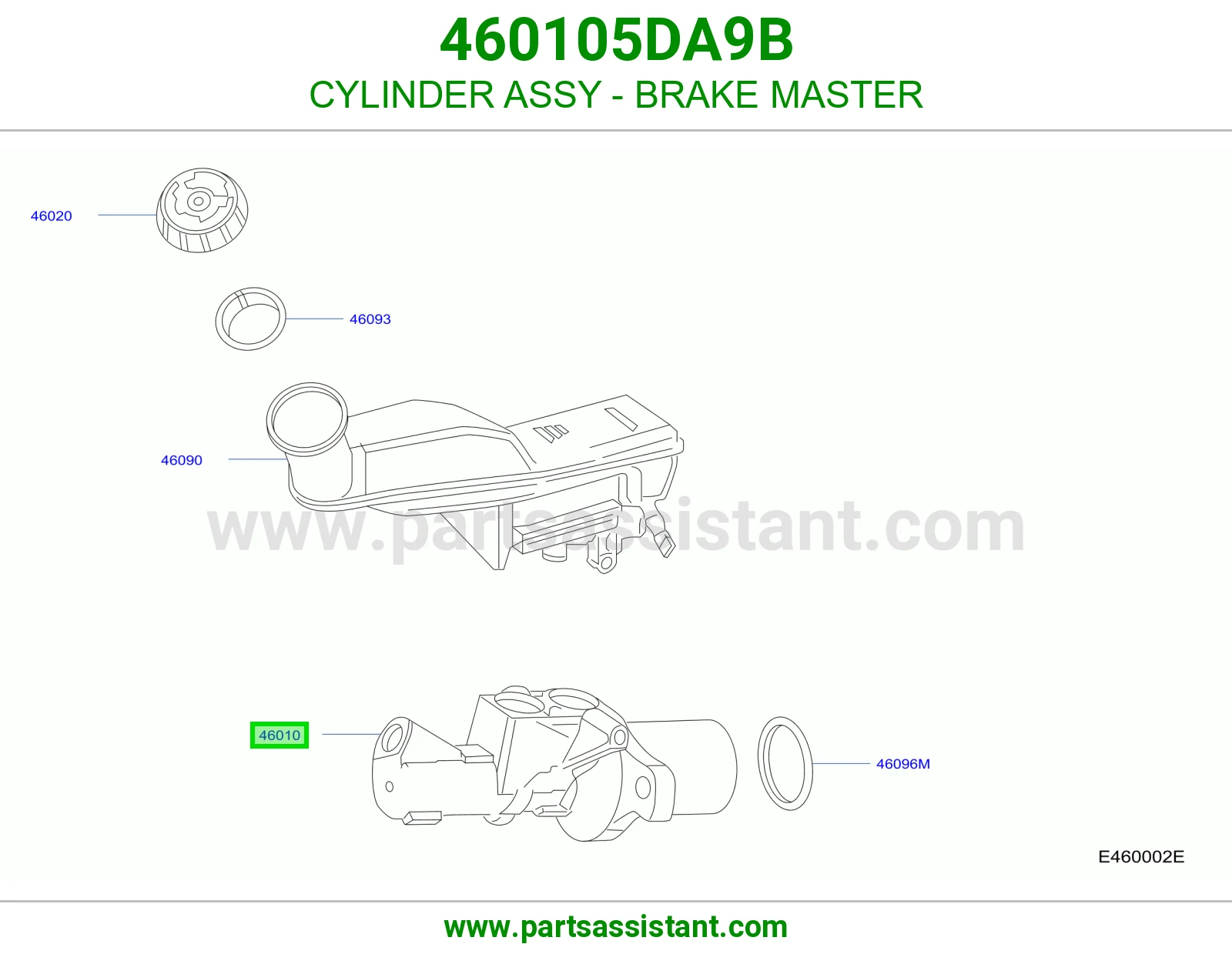 علبه فرامل 460105DA9B