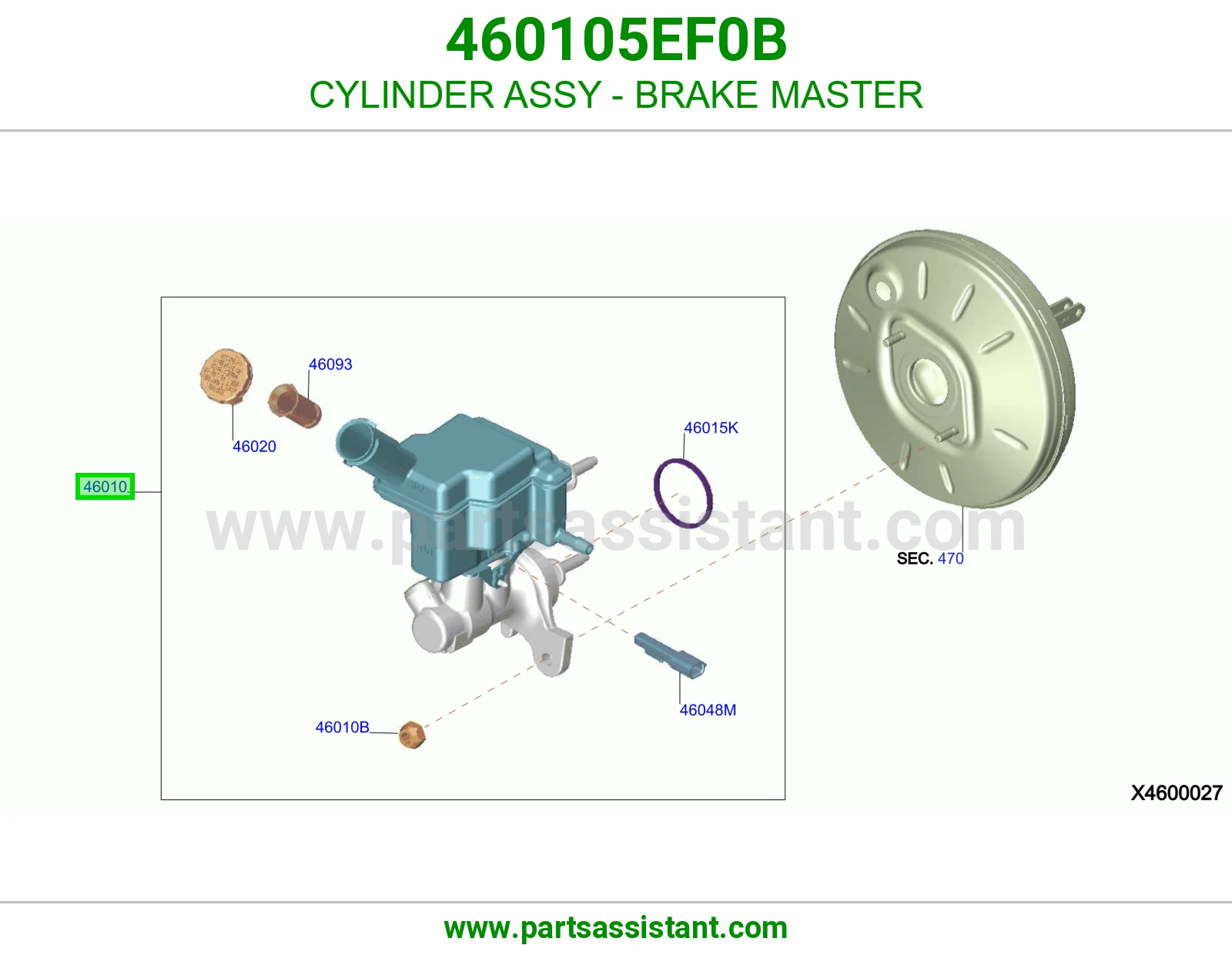 علبه فرامل 460105EF0B