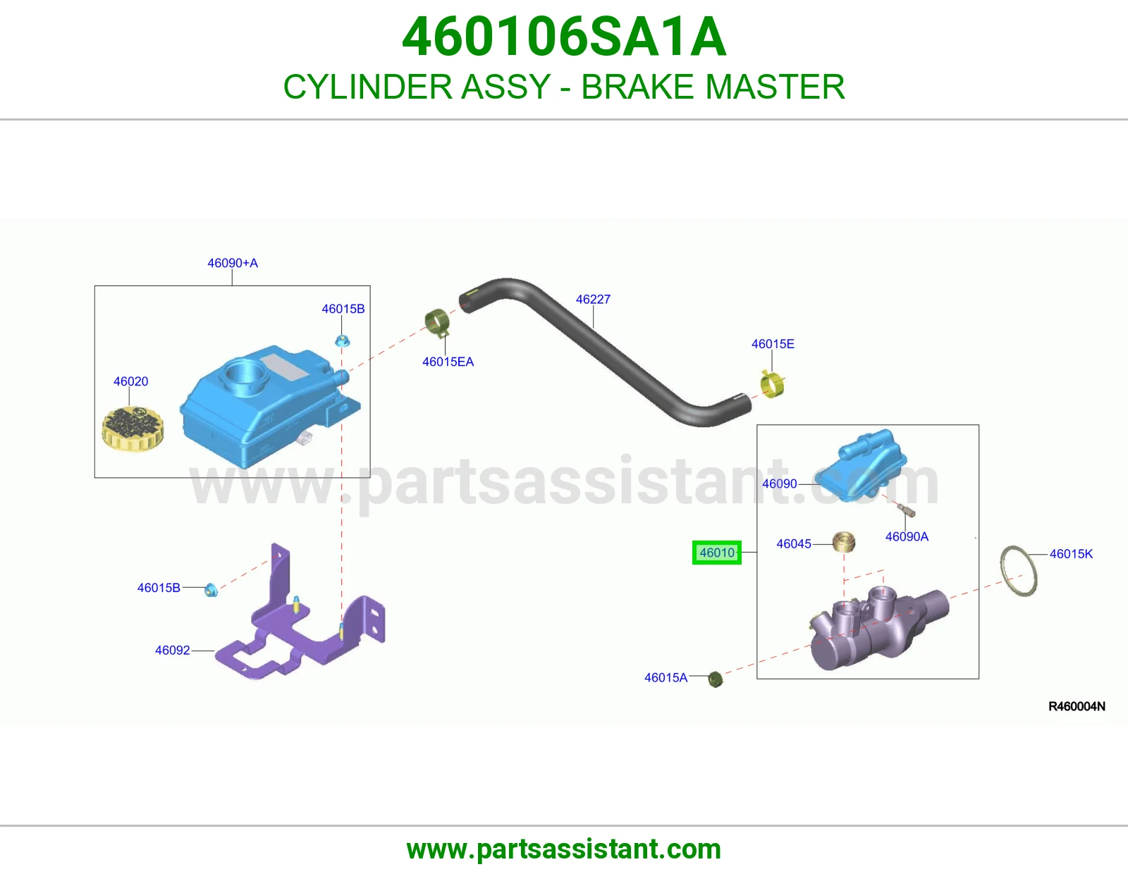 علبه فرامل 460106SA1A