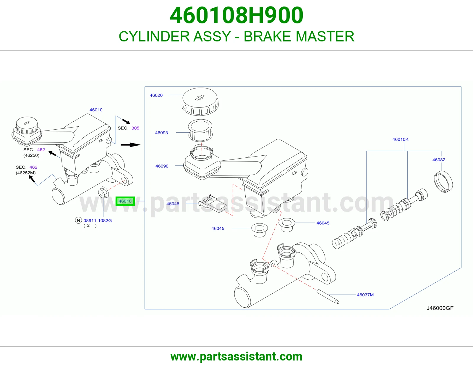 علبه فرامل 460108H900