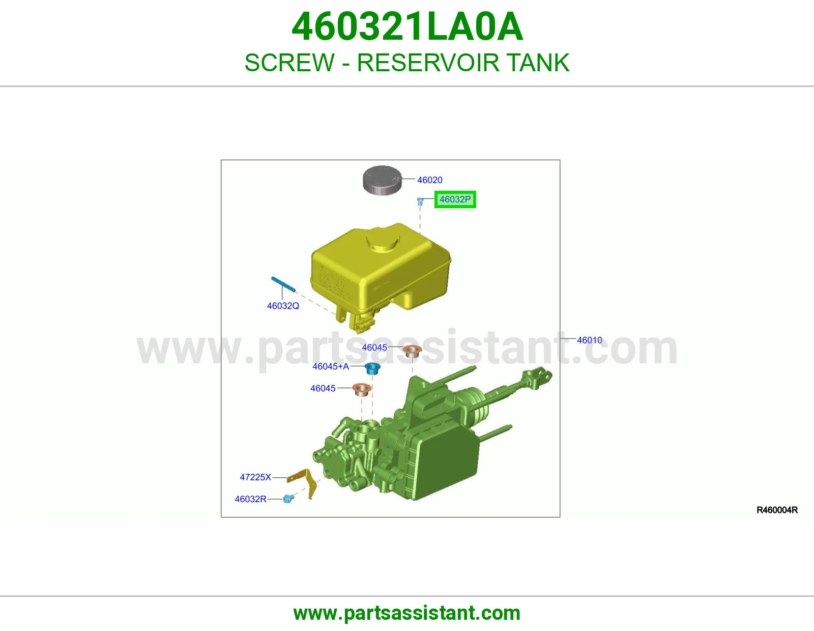 برغي قربة ماء الرديتر 460321LA0A