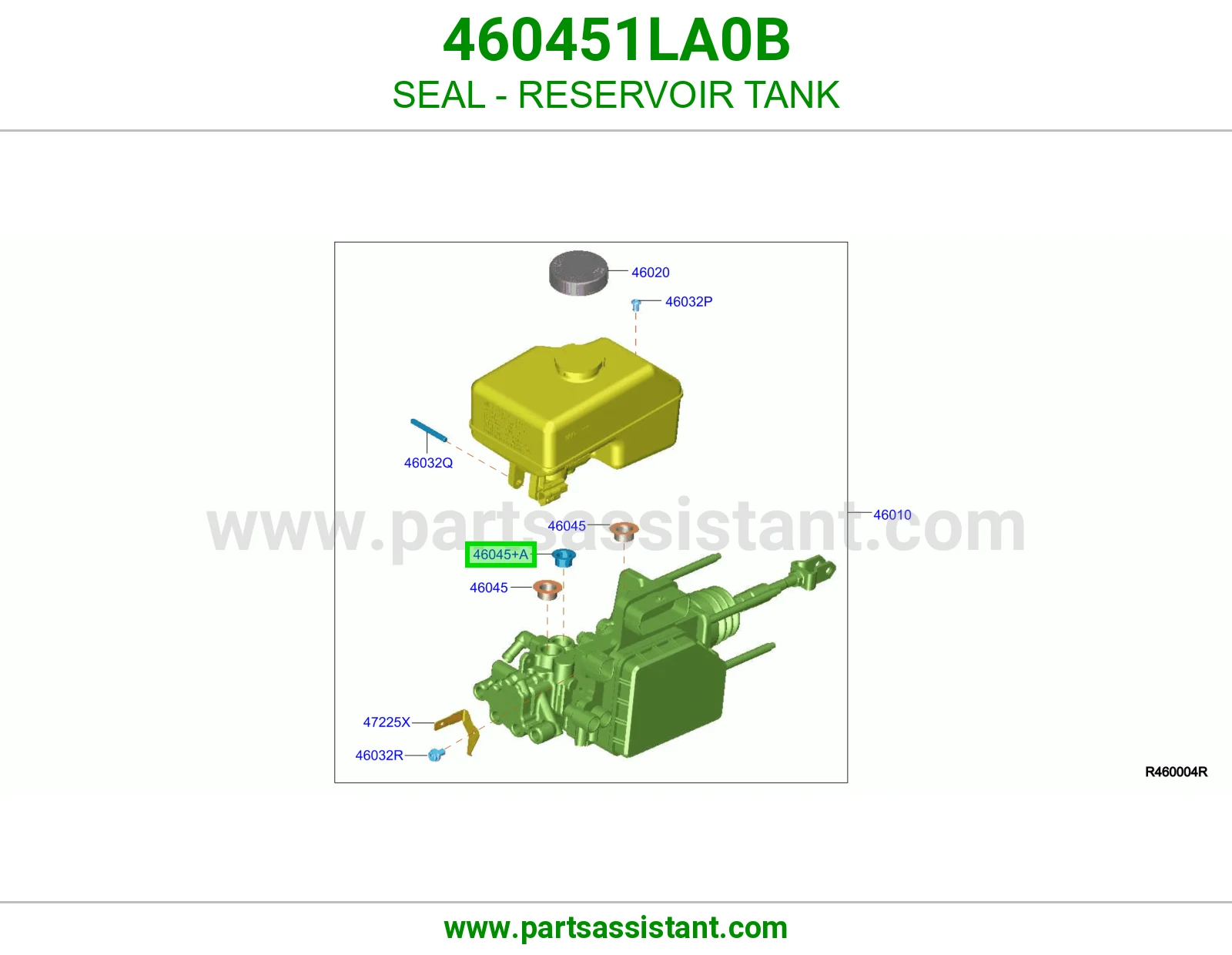 جلدة قربة ماء الرديتر 460451LA0B