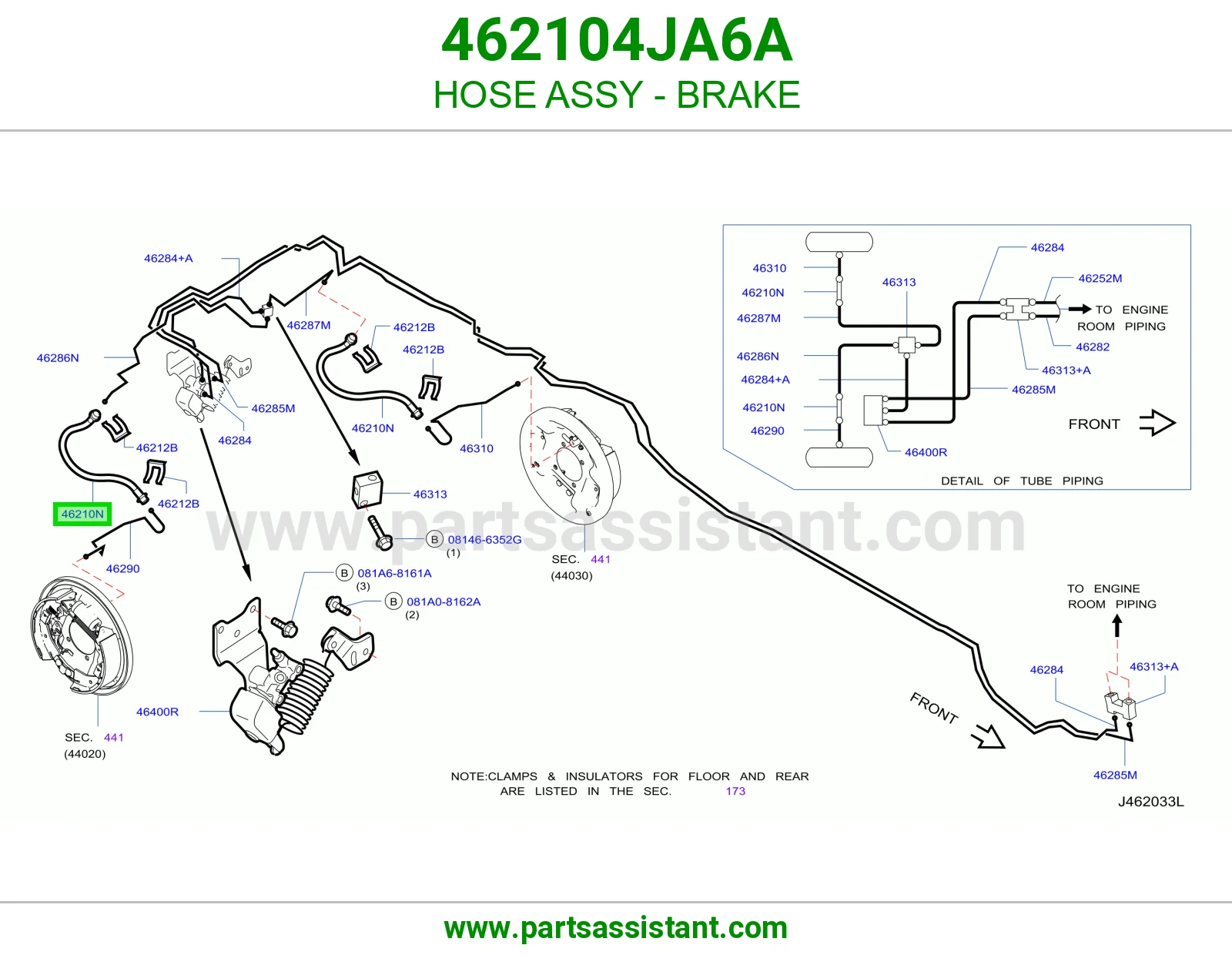 لي فرامل كامل 462104JA6A