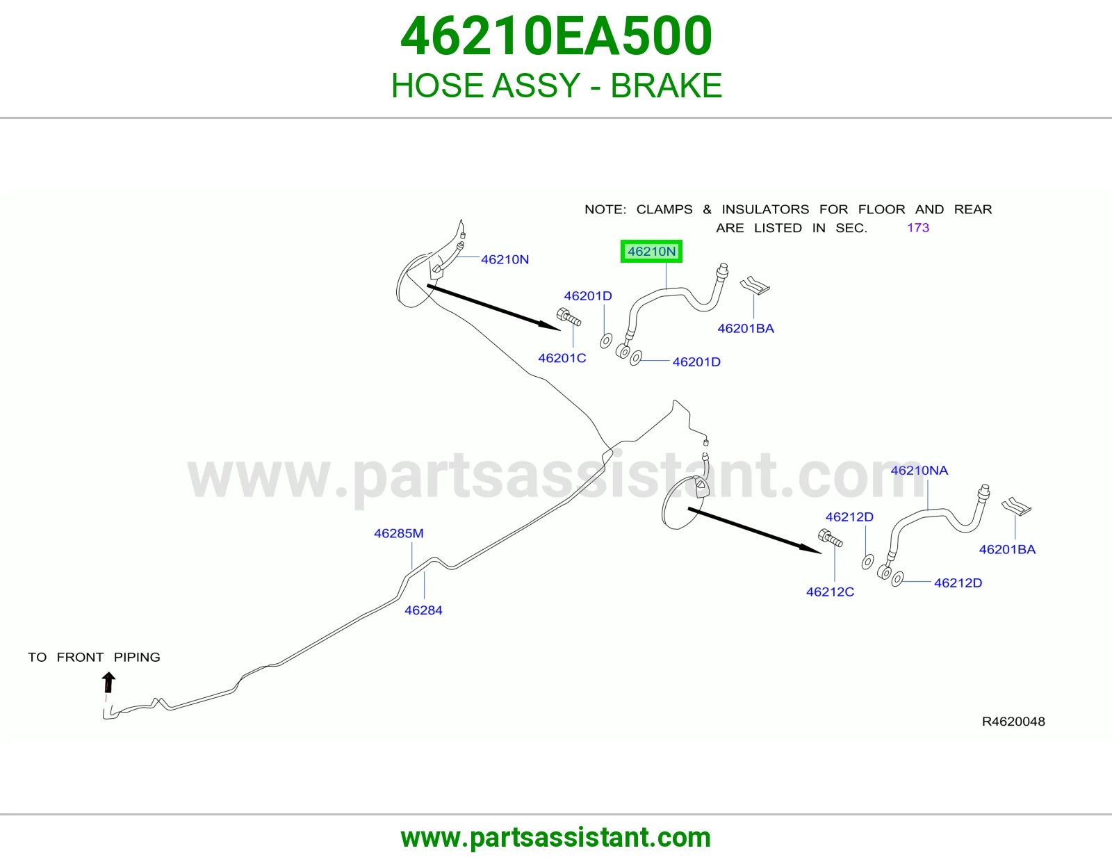 لي فرامل كامل 46210EA500