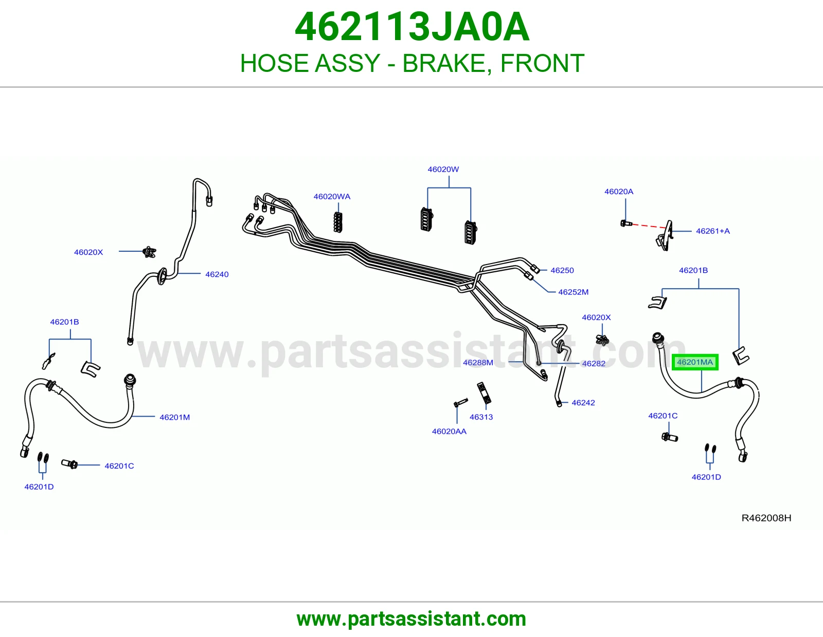 لي فرامل امامي يسار 462113JA0A