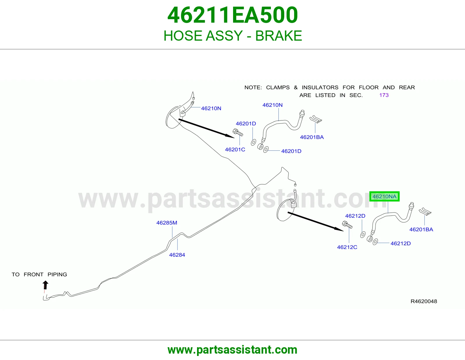 لي فرامل كامل 46211EA500