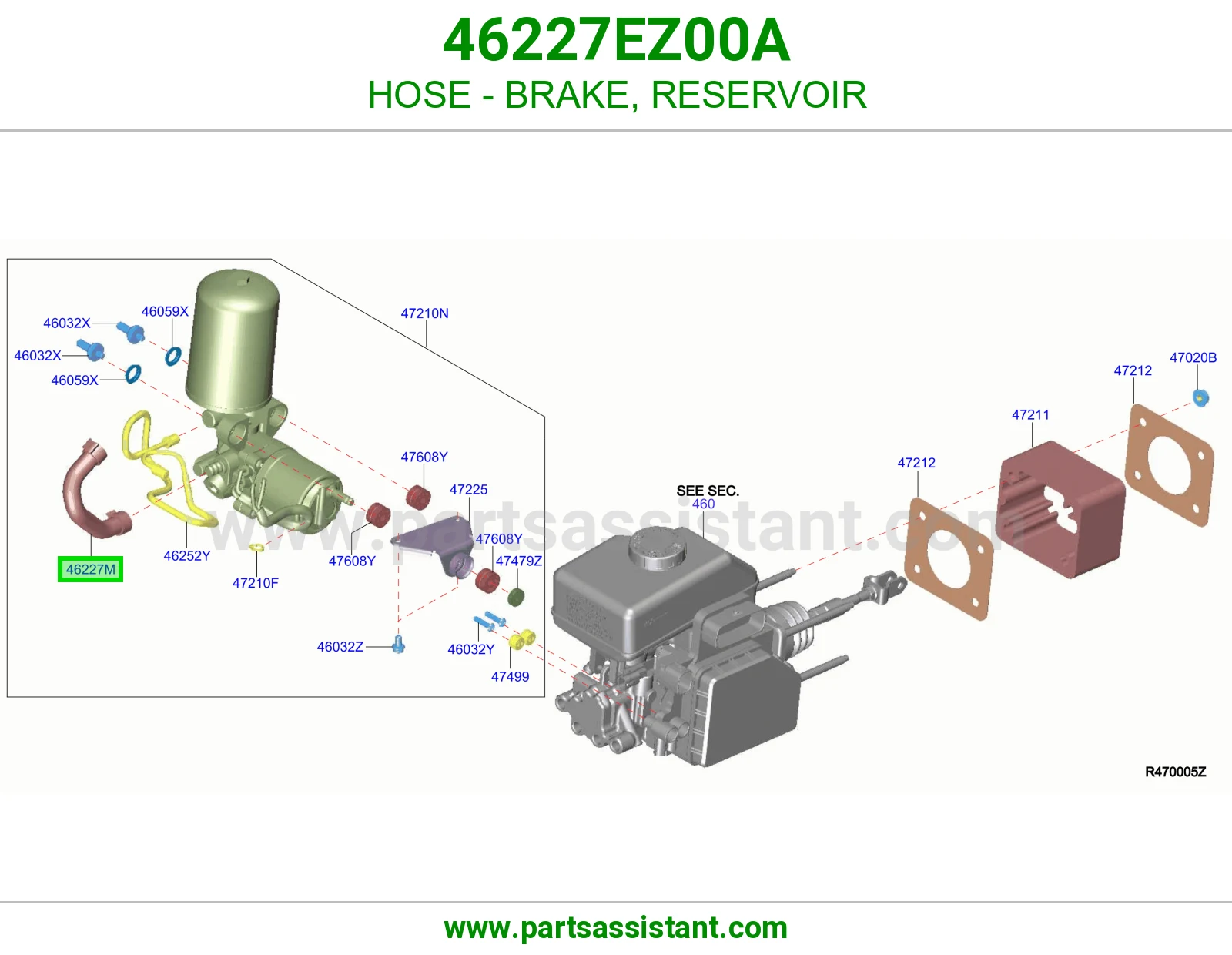 لي فرامل قربة 46227EZ00A
