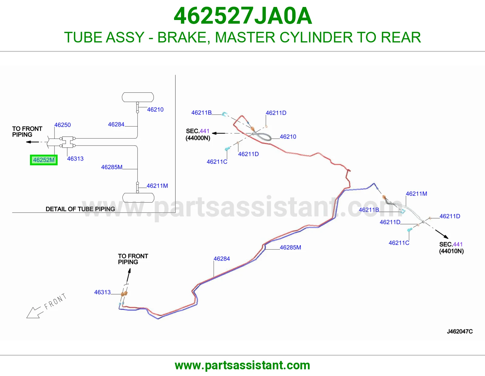 ماصوره قسام و باكم فرامل 462527JA0A