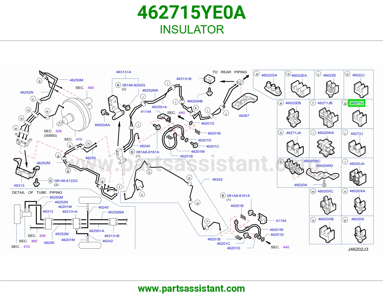 عازل ماسورة 462715YE0A