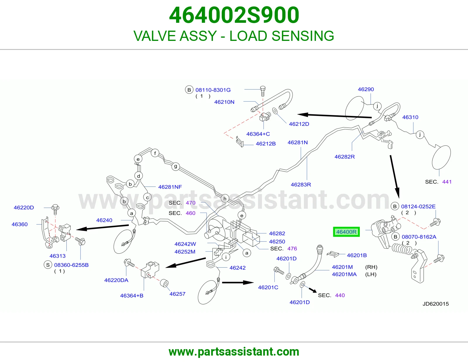 VALVE ASSY - LOAD SENSING 464002S900