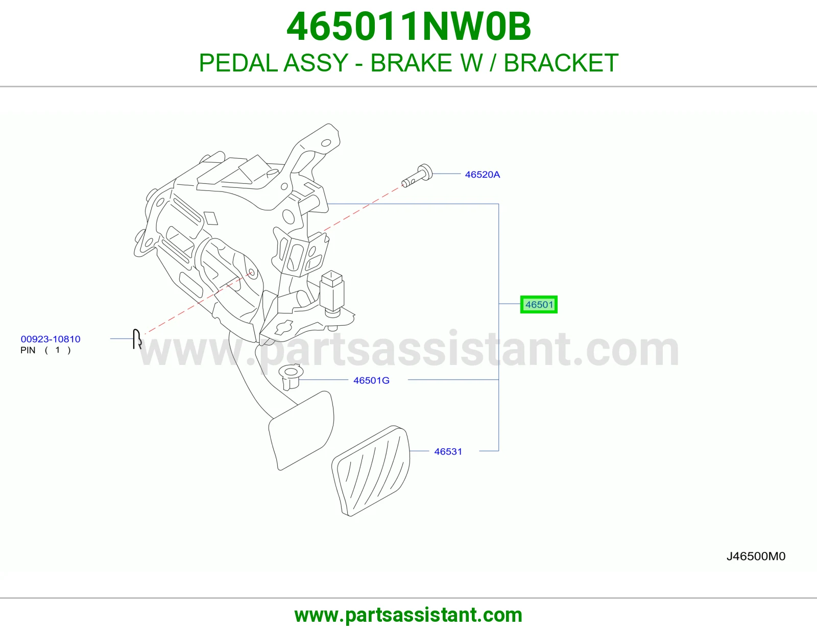 دعسه فرامل 465011NW0B
