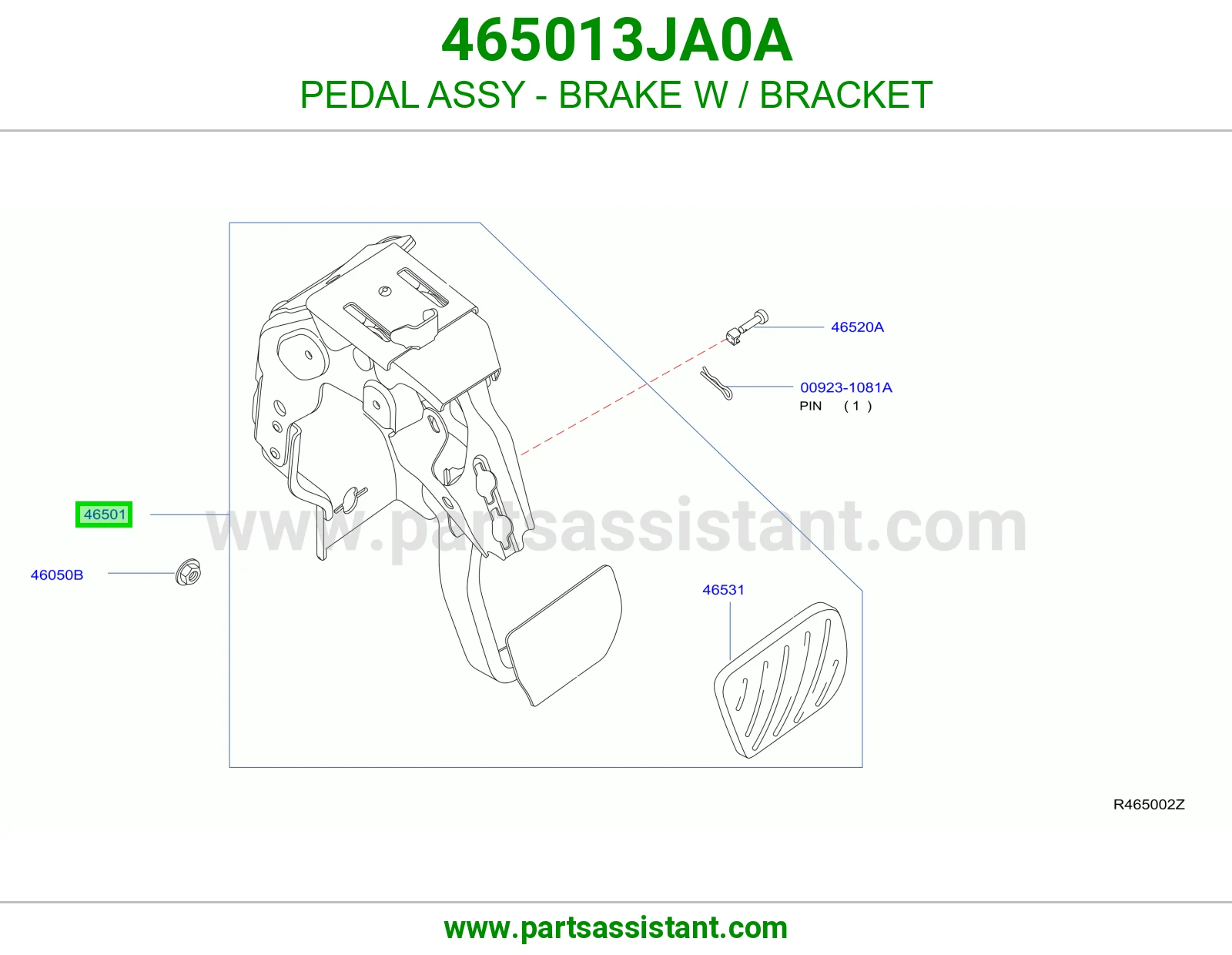 دعسه فرامل 465013JA0A